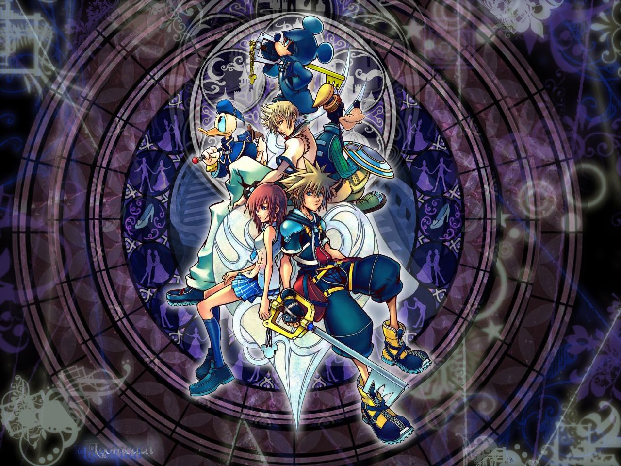 Kingdom Hearts Stained Glass Wallpapers