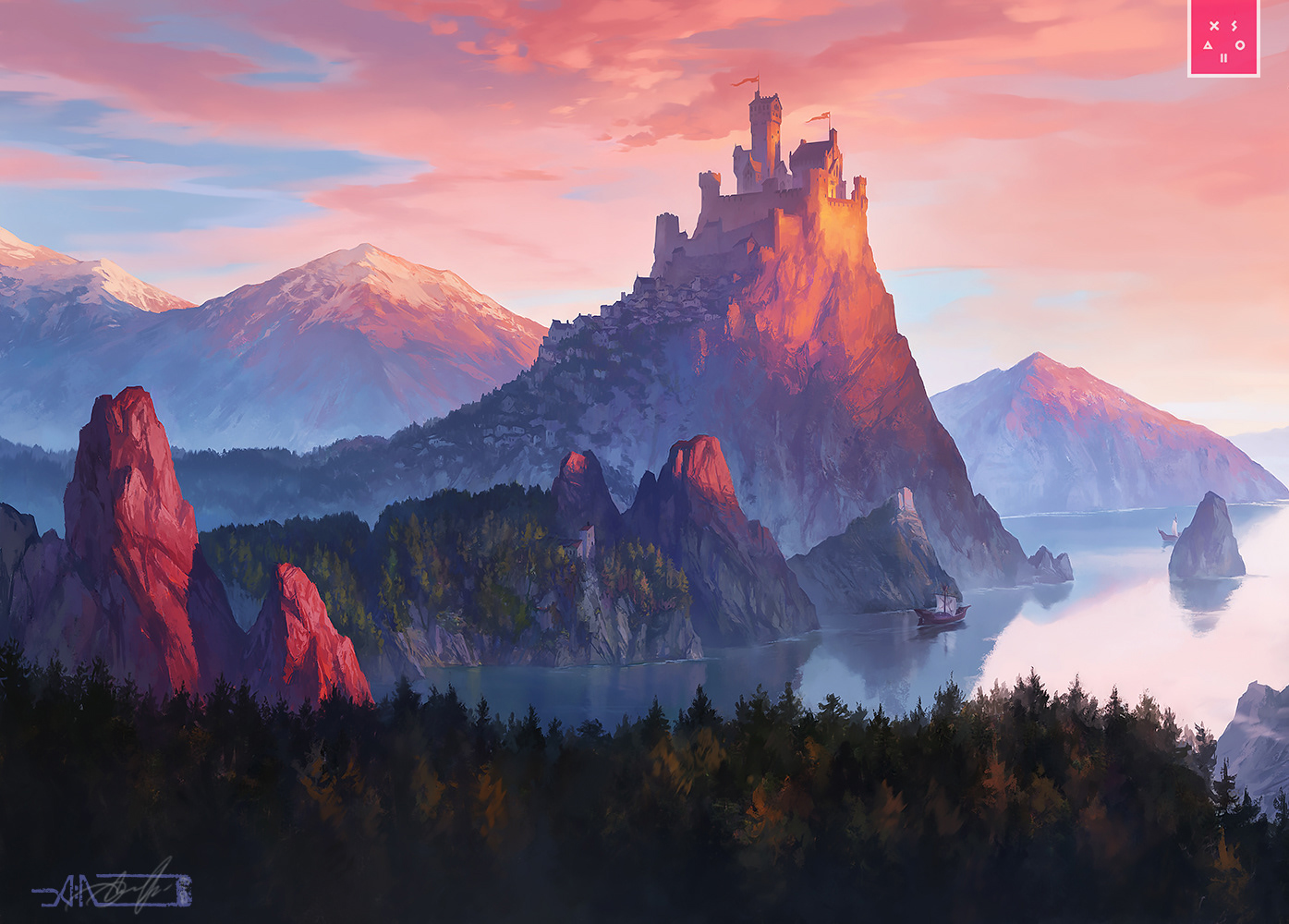 Kings Castle Painting Wallpapers