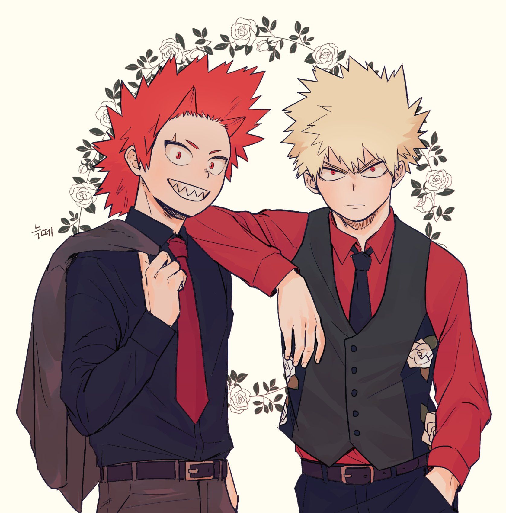 Kirishima X Bakugou Fanart Wallpapers