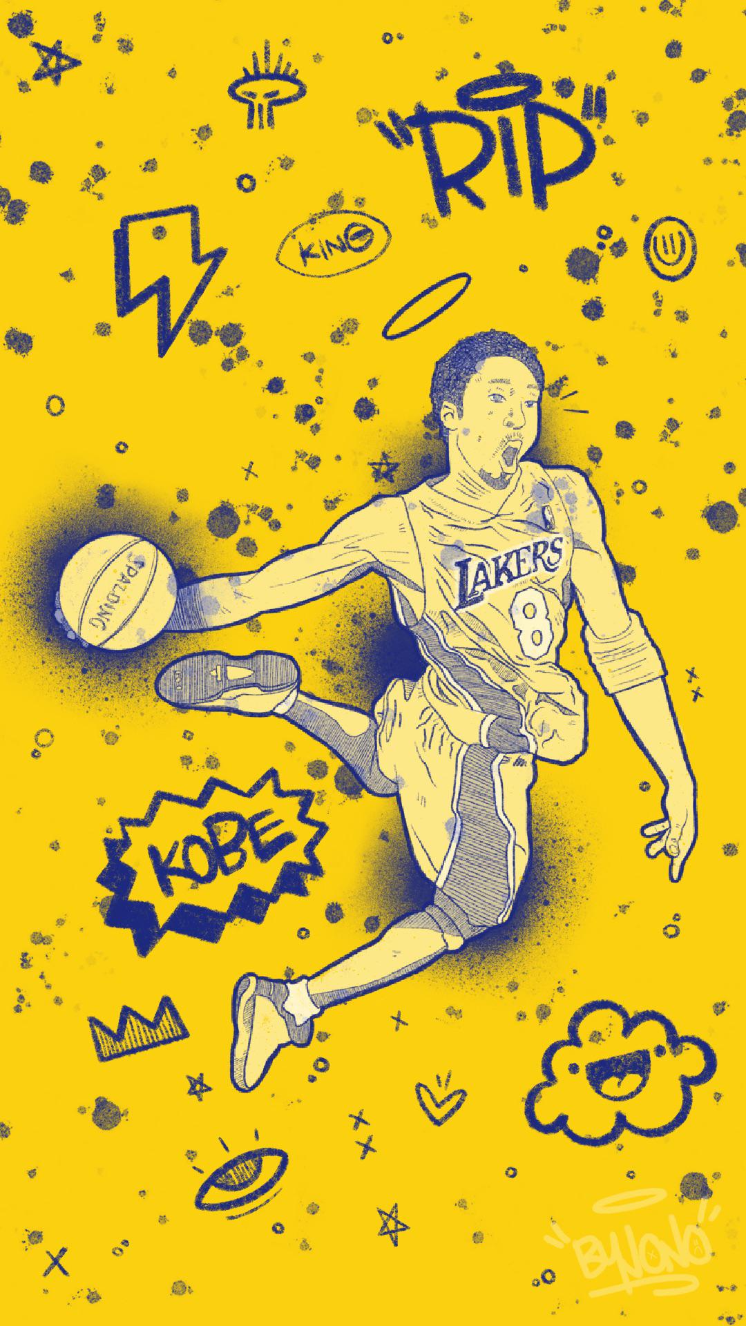 Kobe Drawing Cartoon Wallpapers
