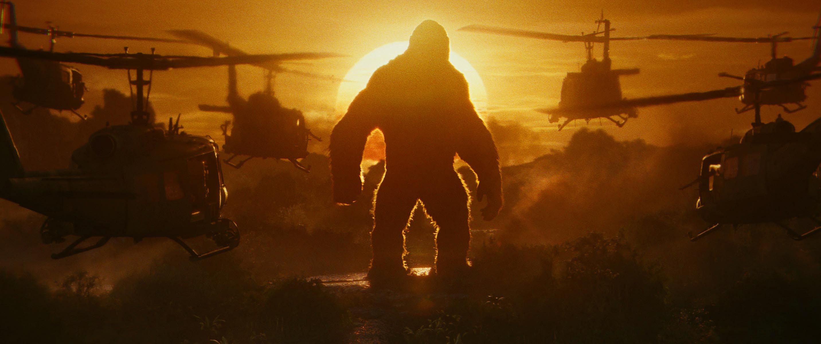 Kong Skull Island 4K Helicopter Wallpapers