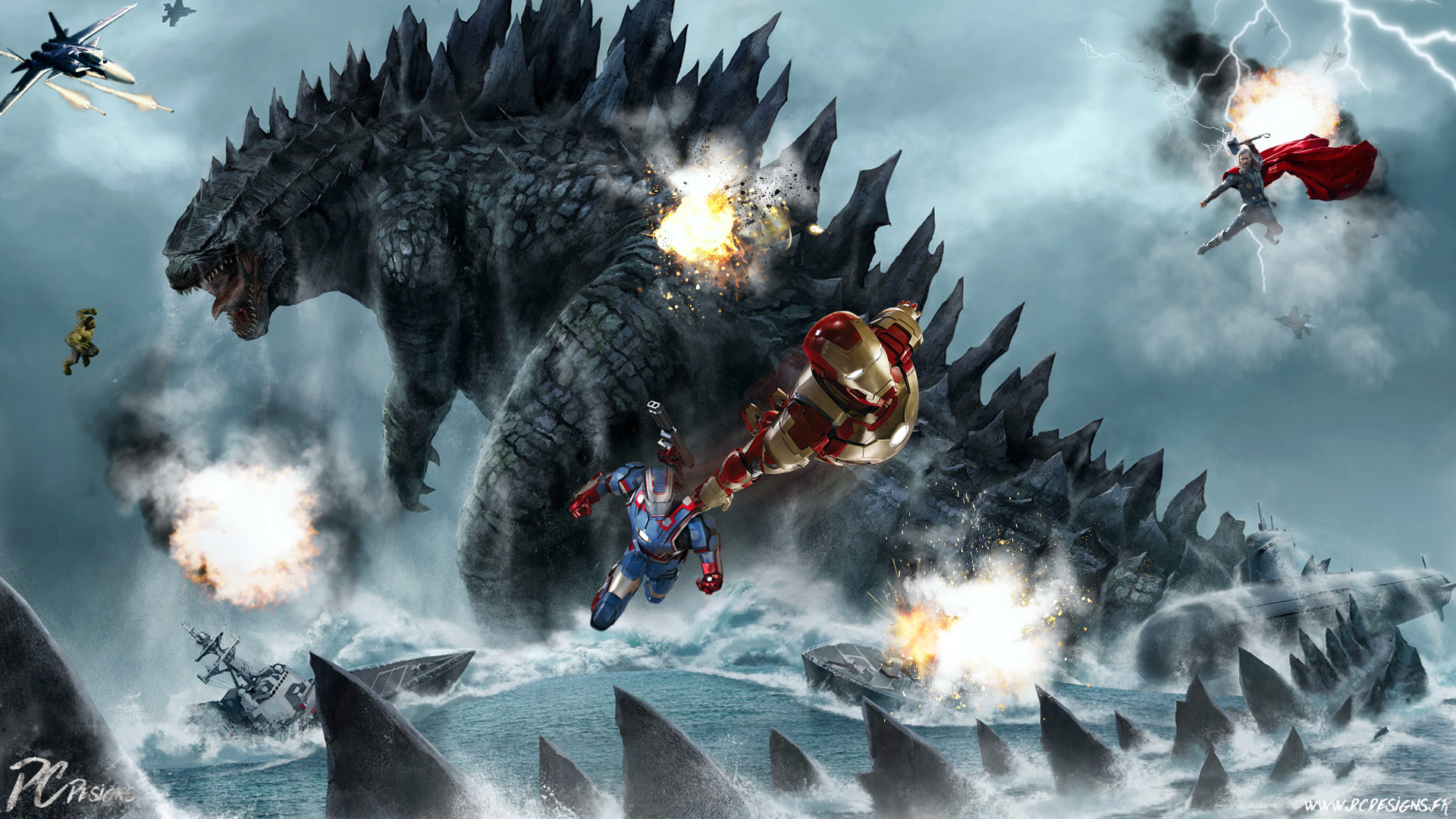 Kong Vs Godzilla 2020 Art Wallpapers