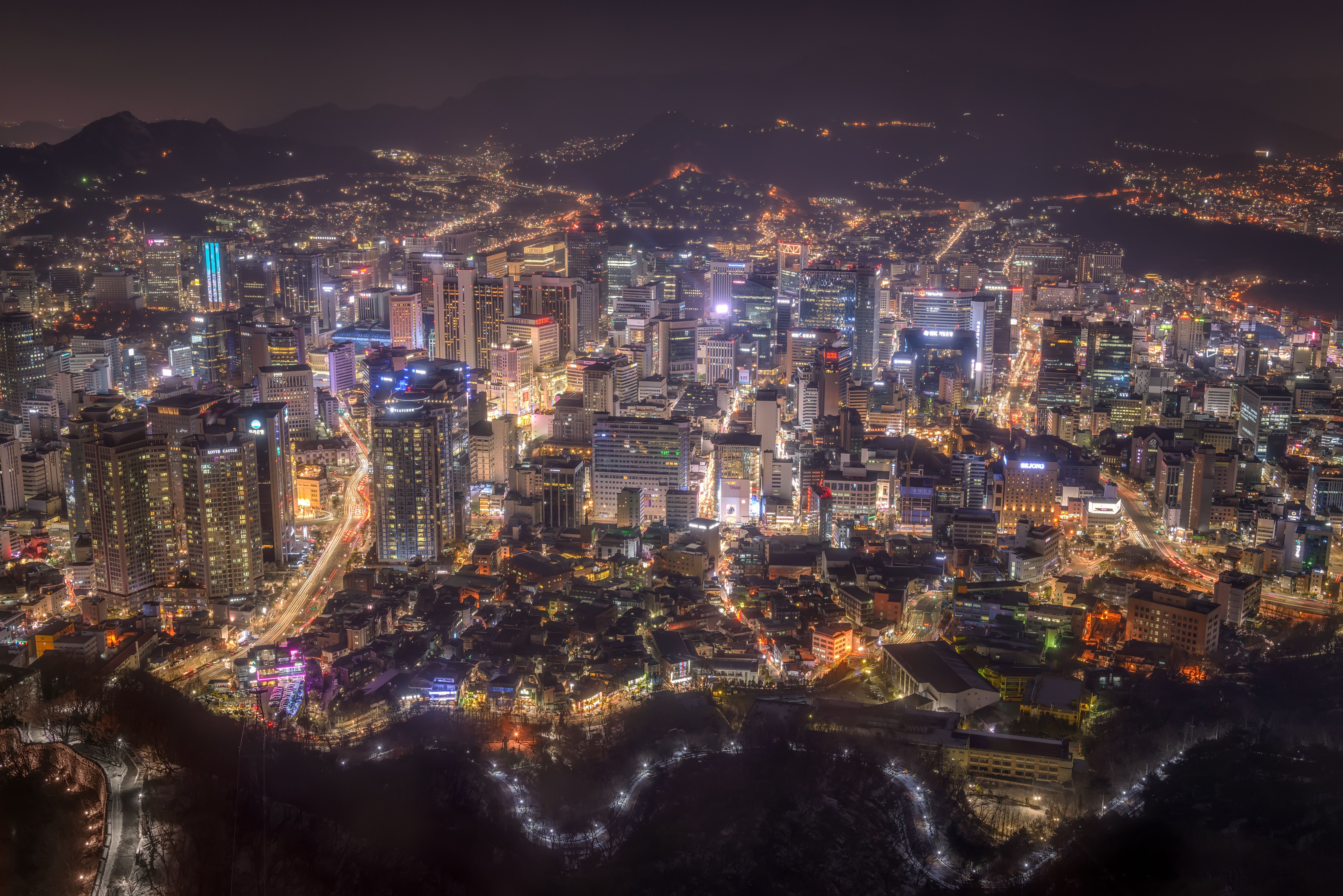 Korea Night View Wallpapers