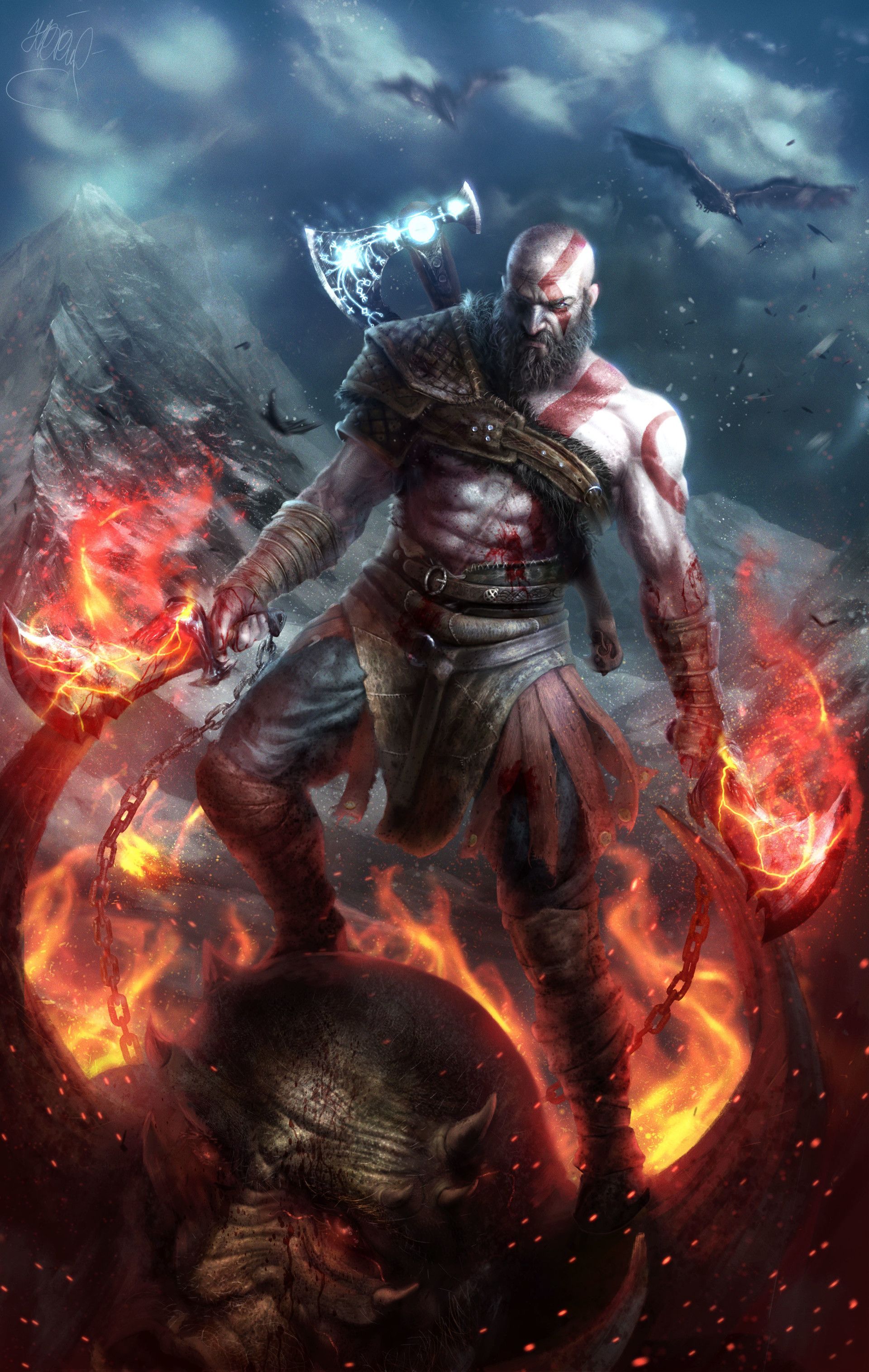 Kratos 2021 God Of War Wallpapers