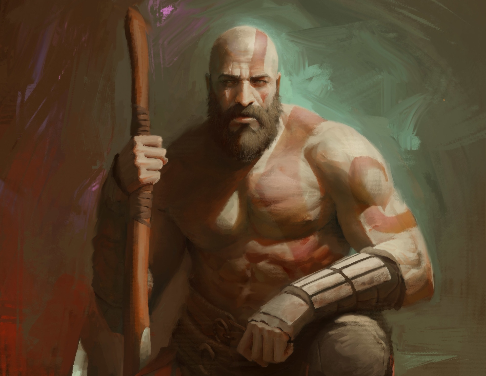 Kratos Cool God Of War Art Wallpapers