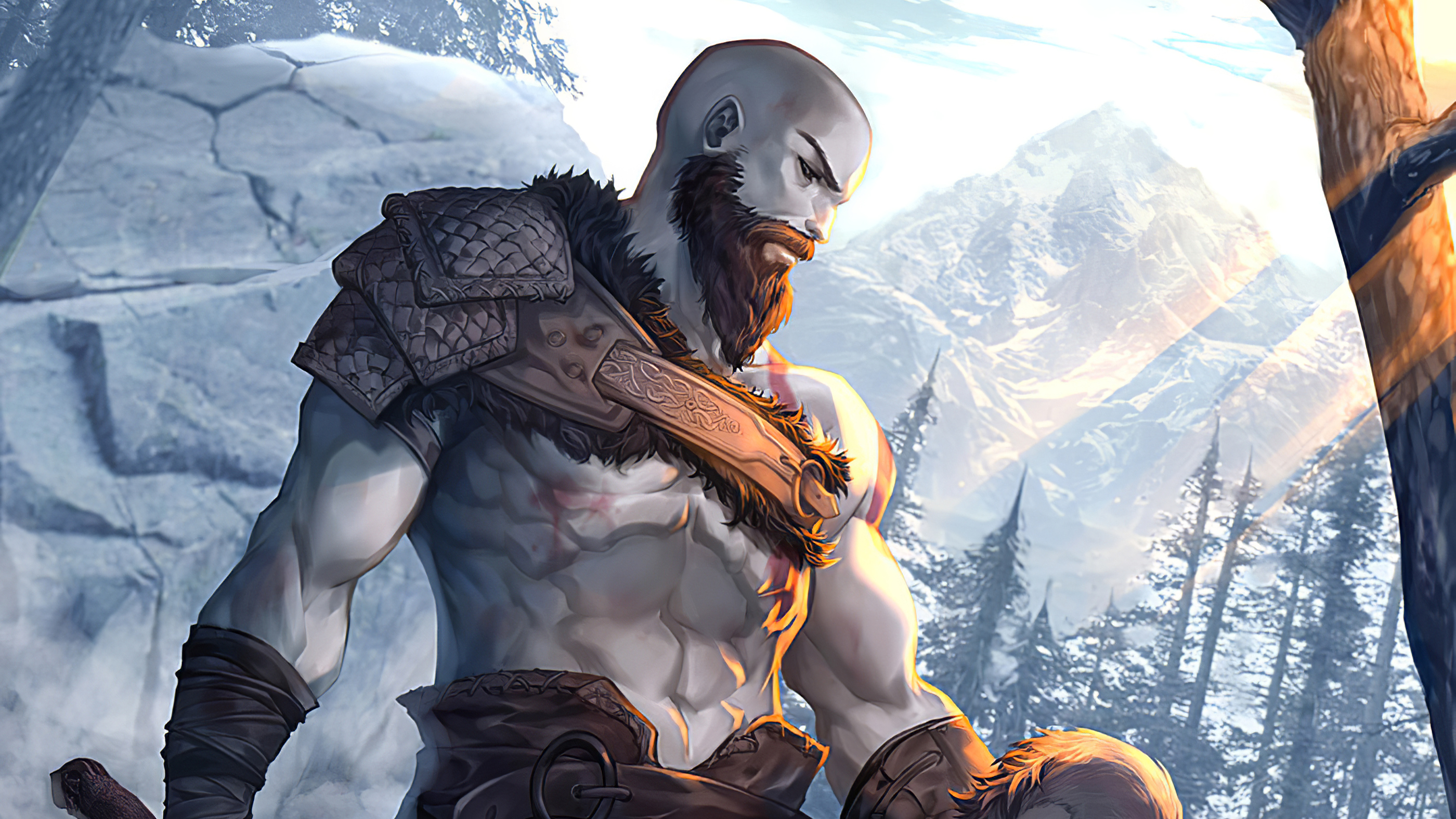 Kratos Cool God Of War Art Wallpapers