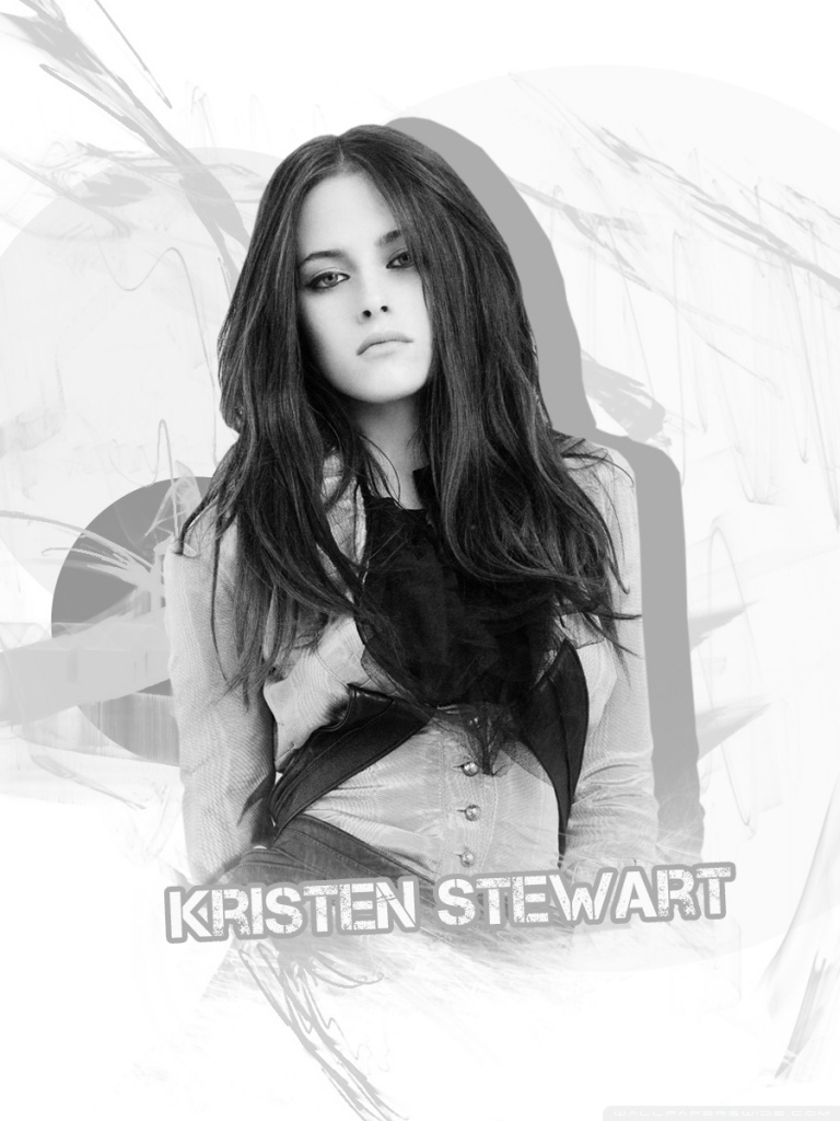 Kristen Stewart V 2017 Black and White Wallpapers