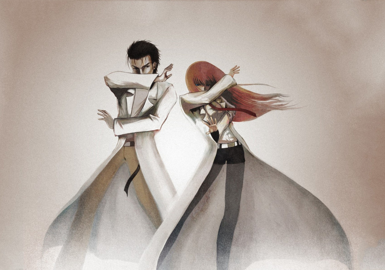 Kurisu Makise And Rintaro Okabe Wallpapers