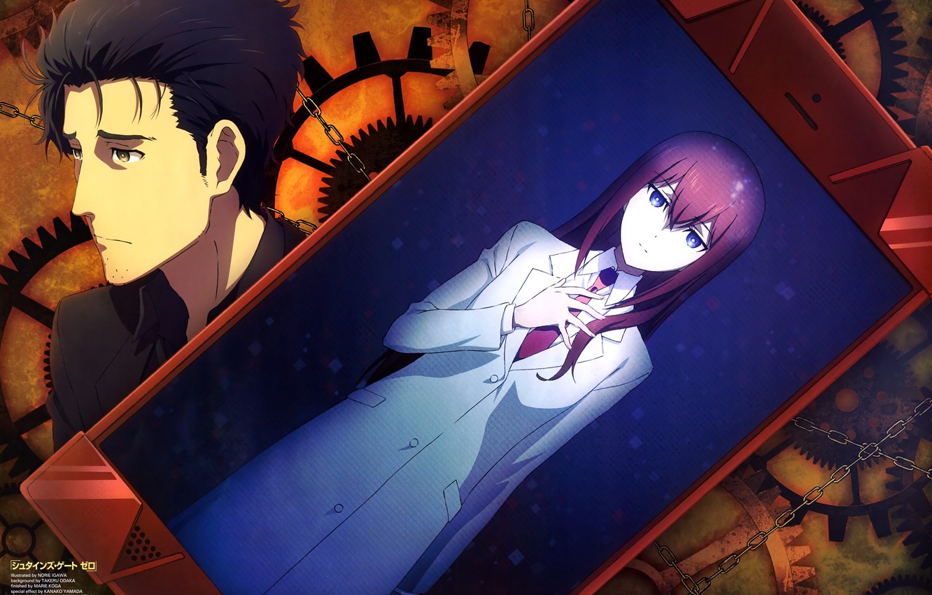 Kurisu Makise And Rintaro Okabe Wallpapers