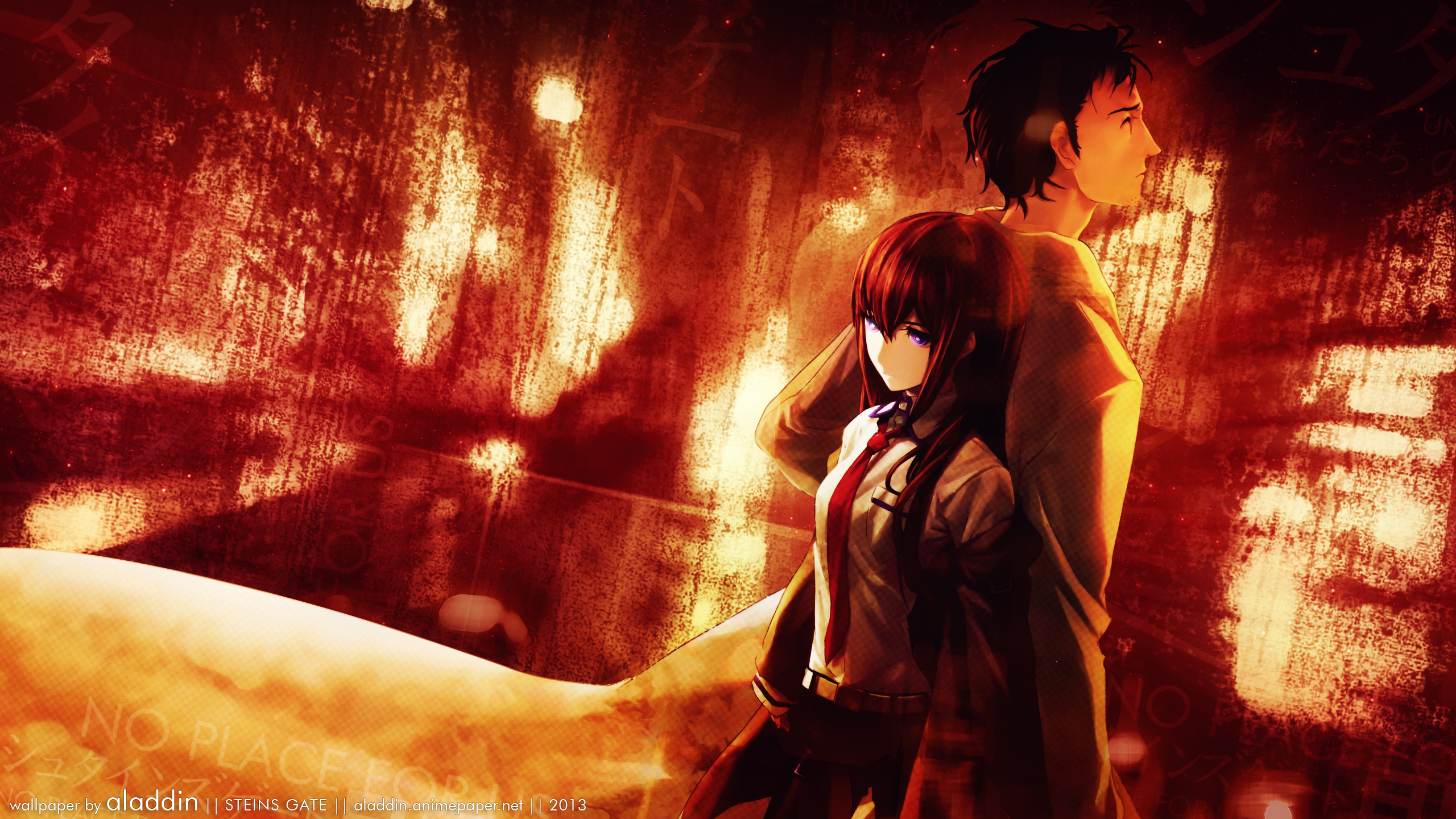 Kurisu Makise And Rintaro Okabe Wallpapers