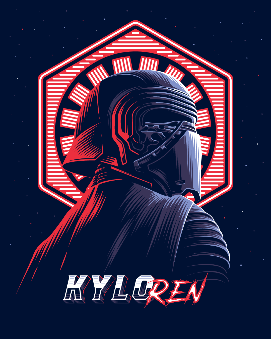 Kylo Ren Star Wars Neon Art Wallpapers