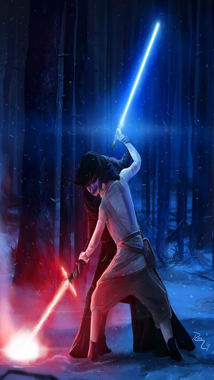 Kylo Ren Vs Rey Star Wars Wallpapers