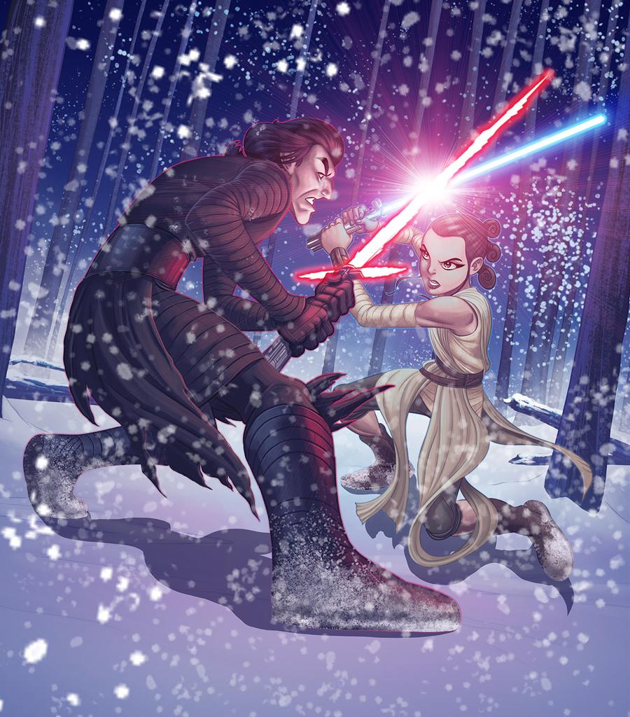 Kylo Ren Vs Rey Star Wars Wallpapers