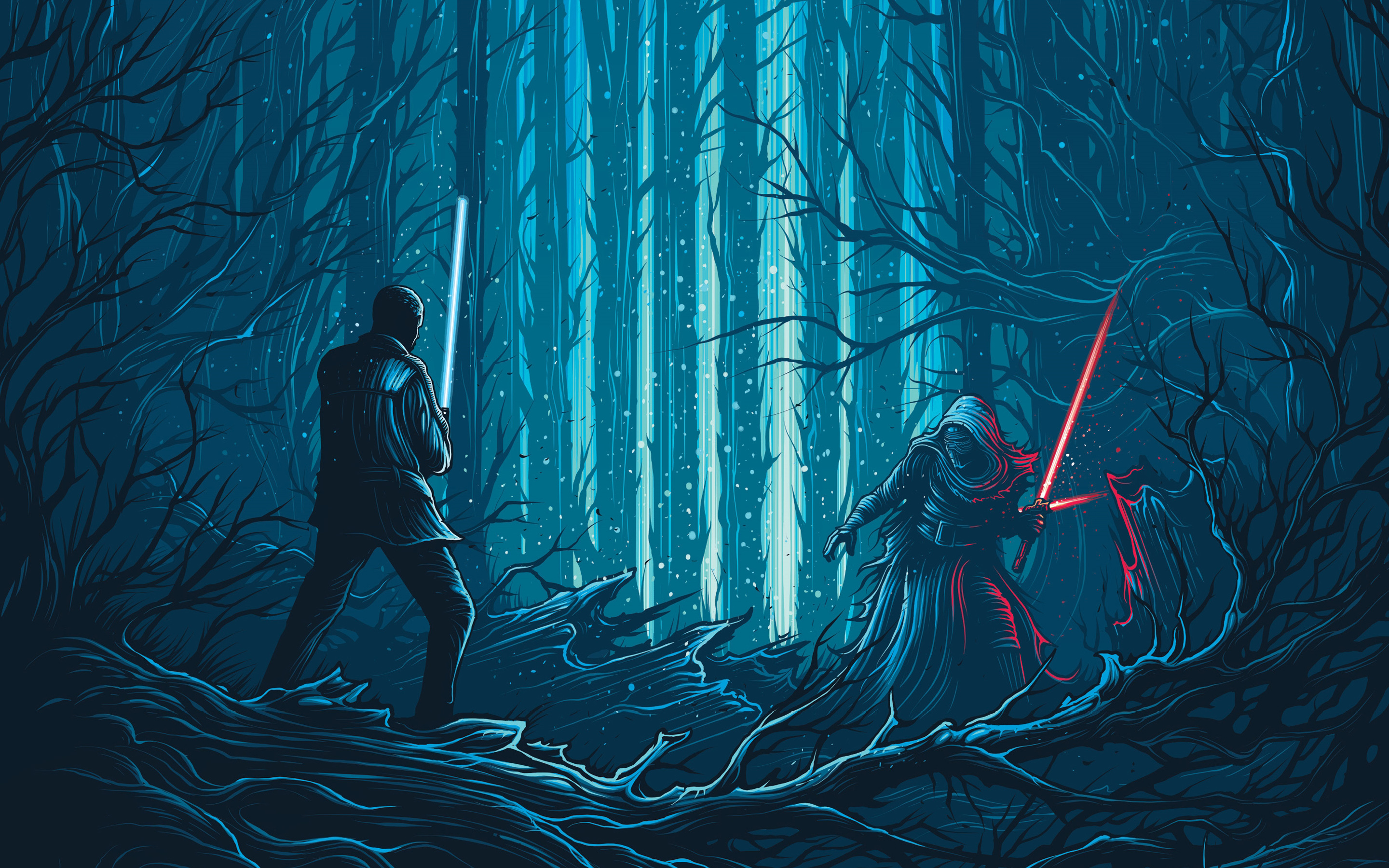 Kylo Ren Vs Rey Star Wars Wallpapers