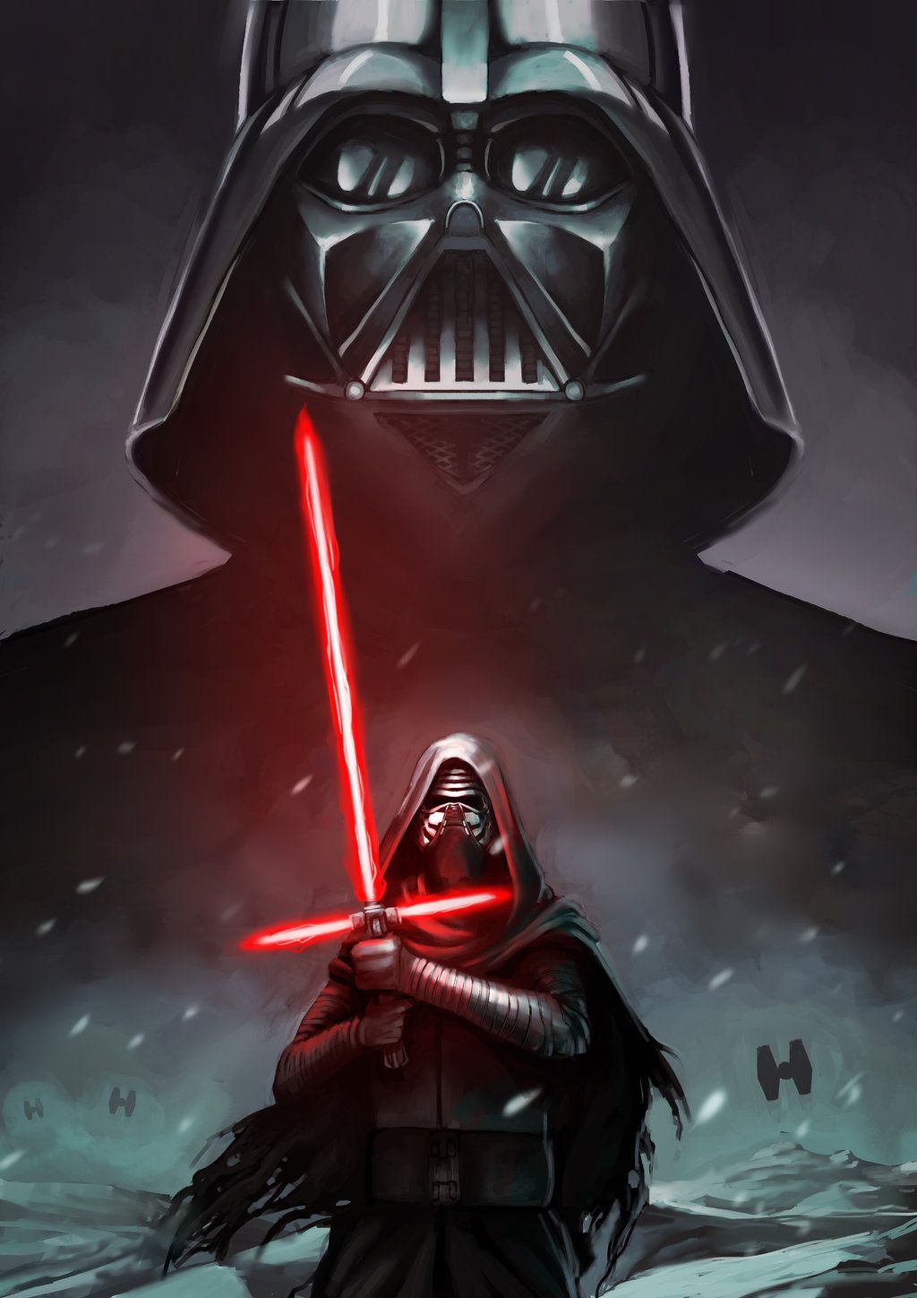 Kylo Ren With Lightsaber In Star Wars Wallpapers