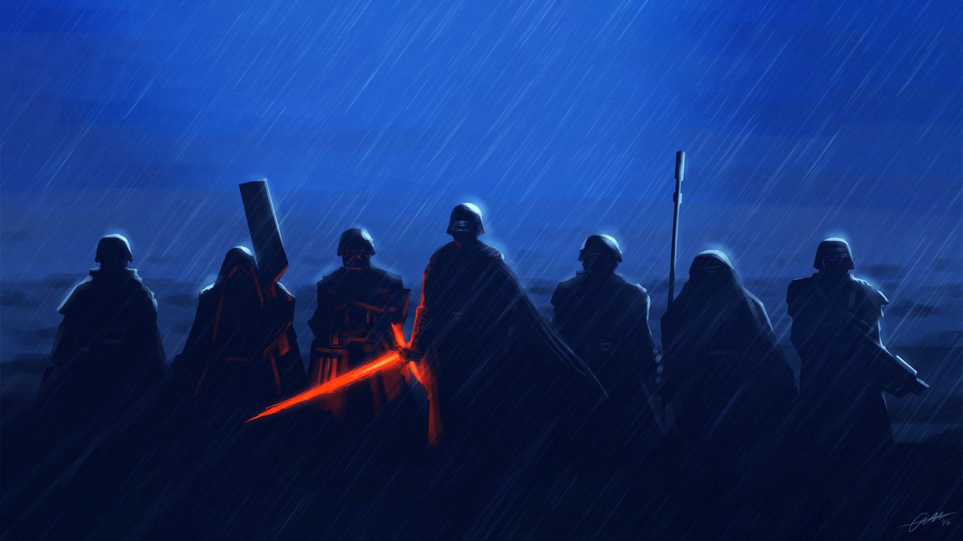 Kylo Ren With Lightsaber In Star Wars Wallpapers