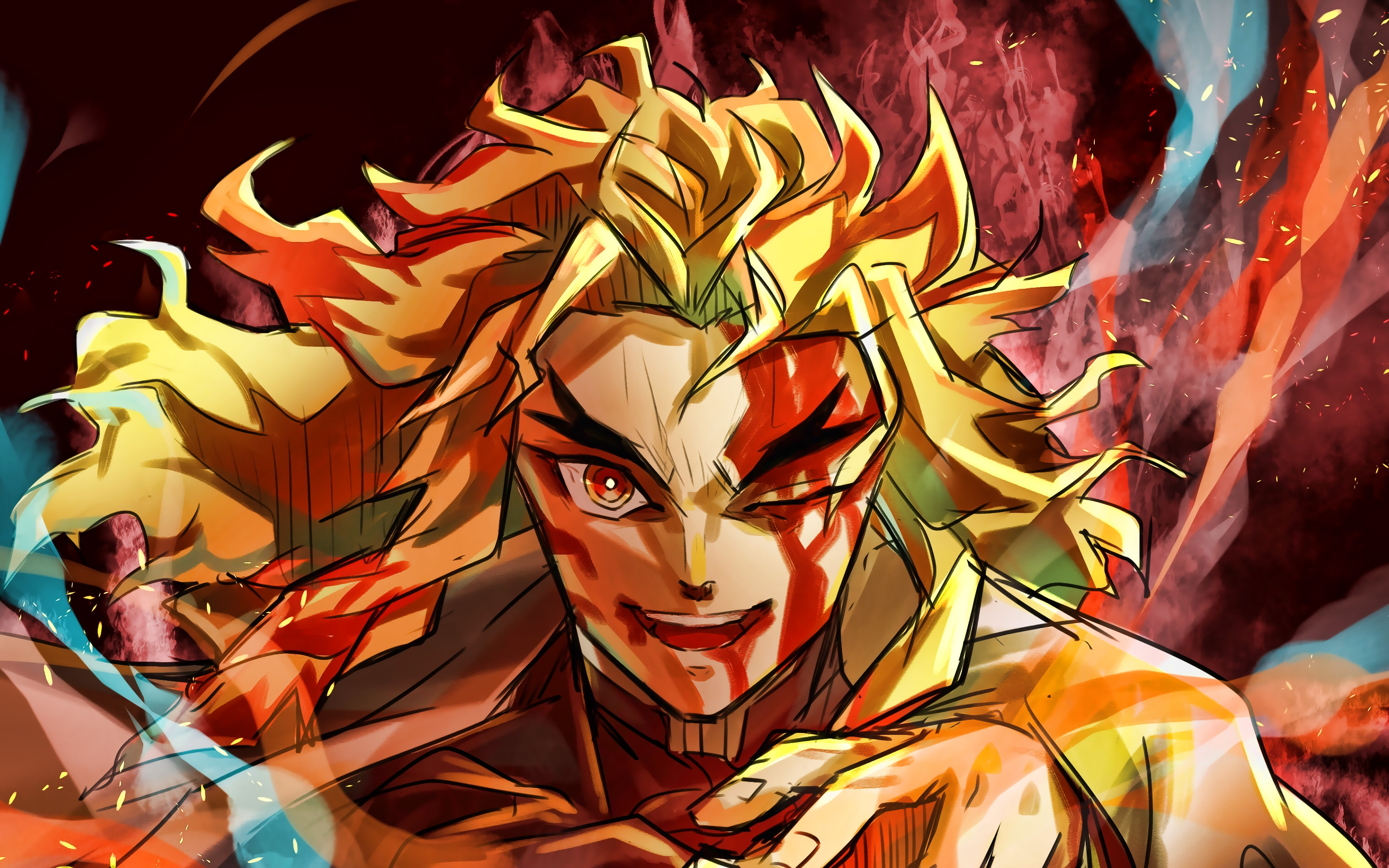 Kyojuro Rengoku 2019 Art Wallpapers