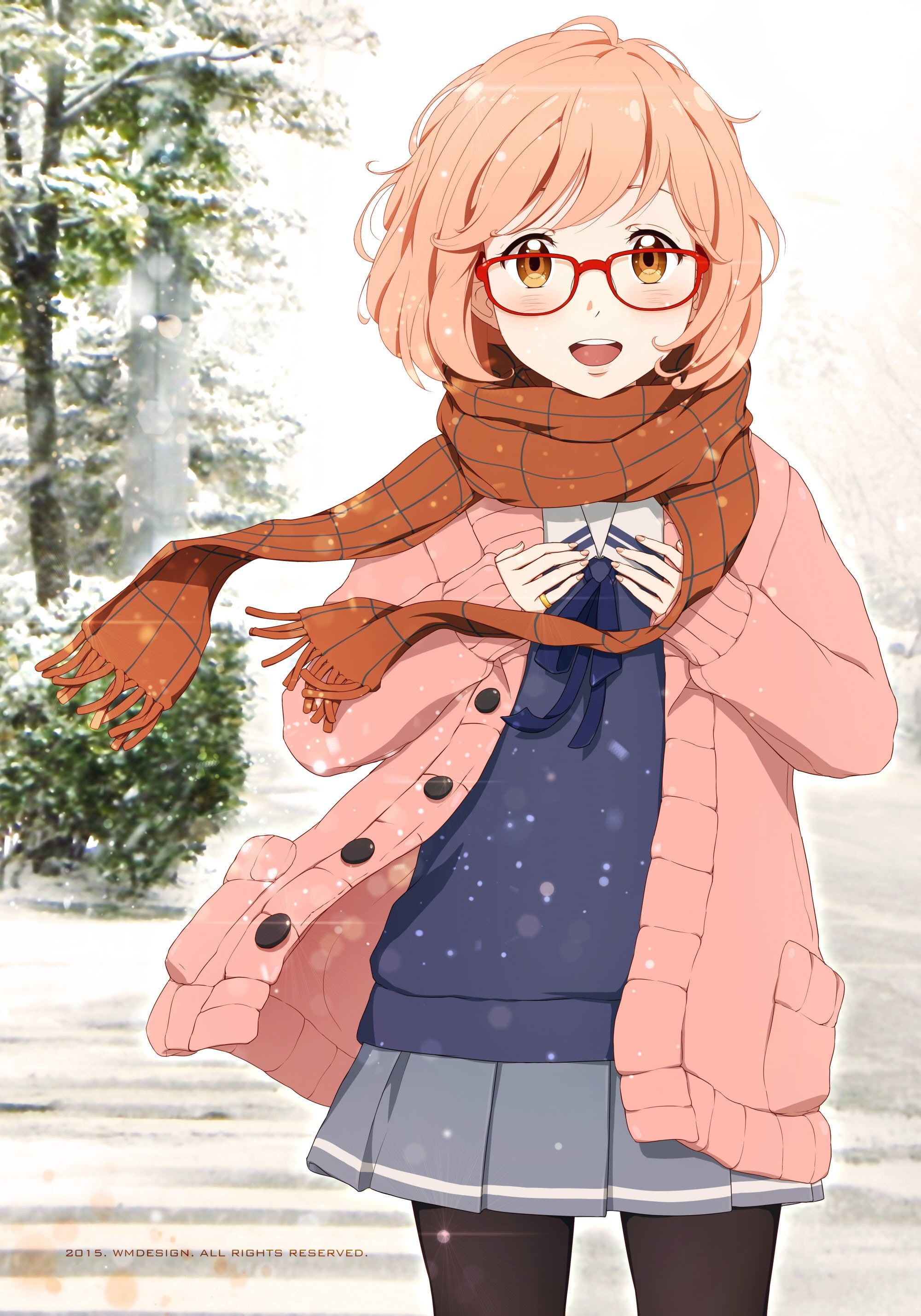 Kyoukai No Kanata Anime Girl Kuriyama Mirai Wallpapers