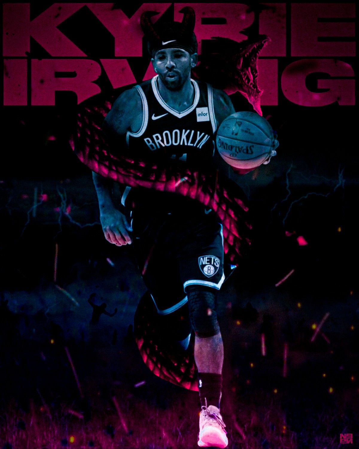 Kyrie Irving Nets Cartoon Wallpapers