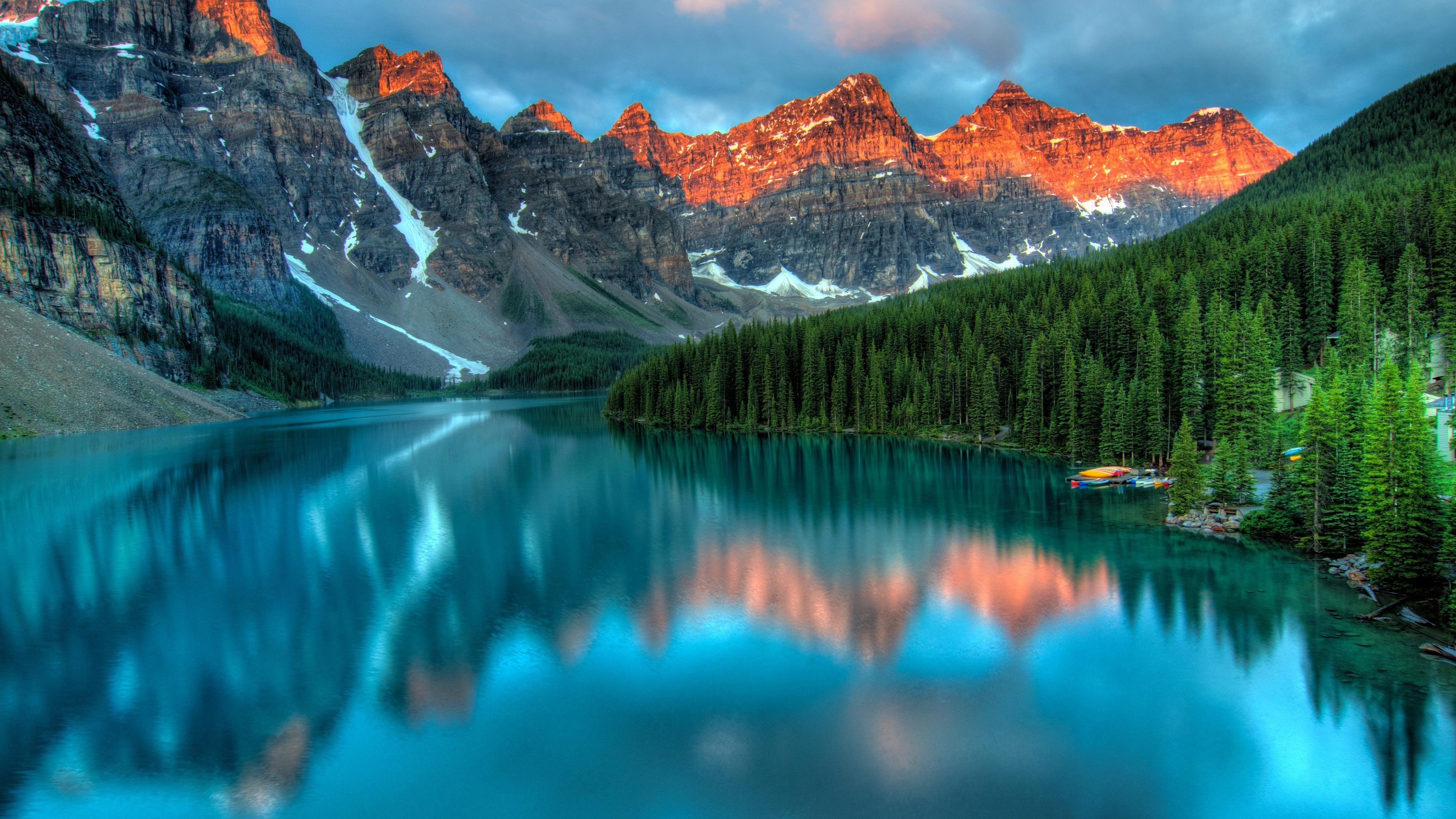 Lagoon Mountains Wallpapers