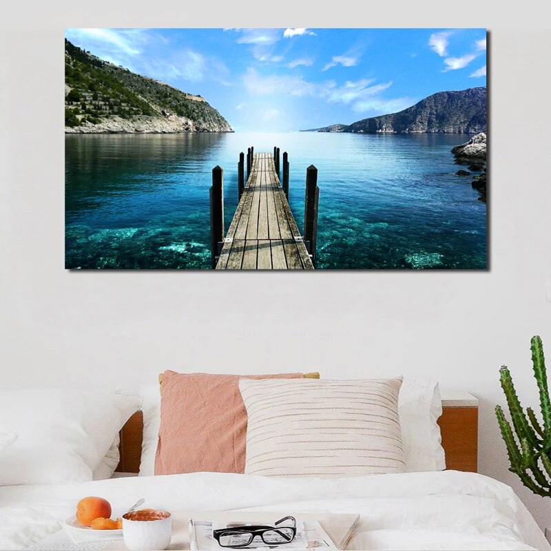 Lake Blue Landscape Artistic Wallpapers