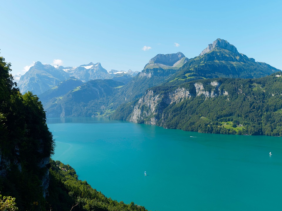 Lake Lucern Landscape Mountains Wallpapers