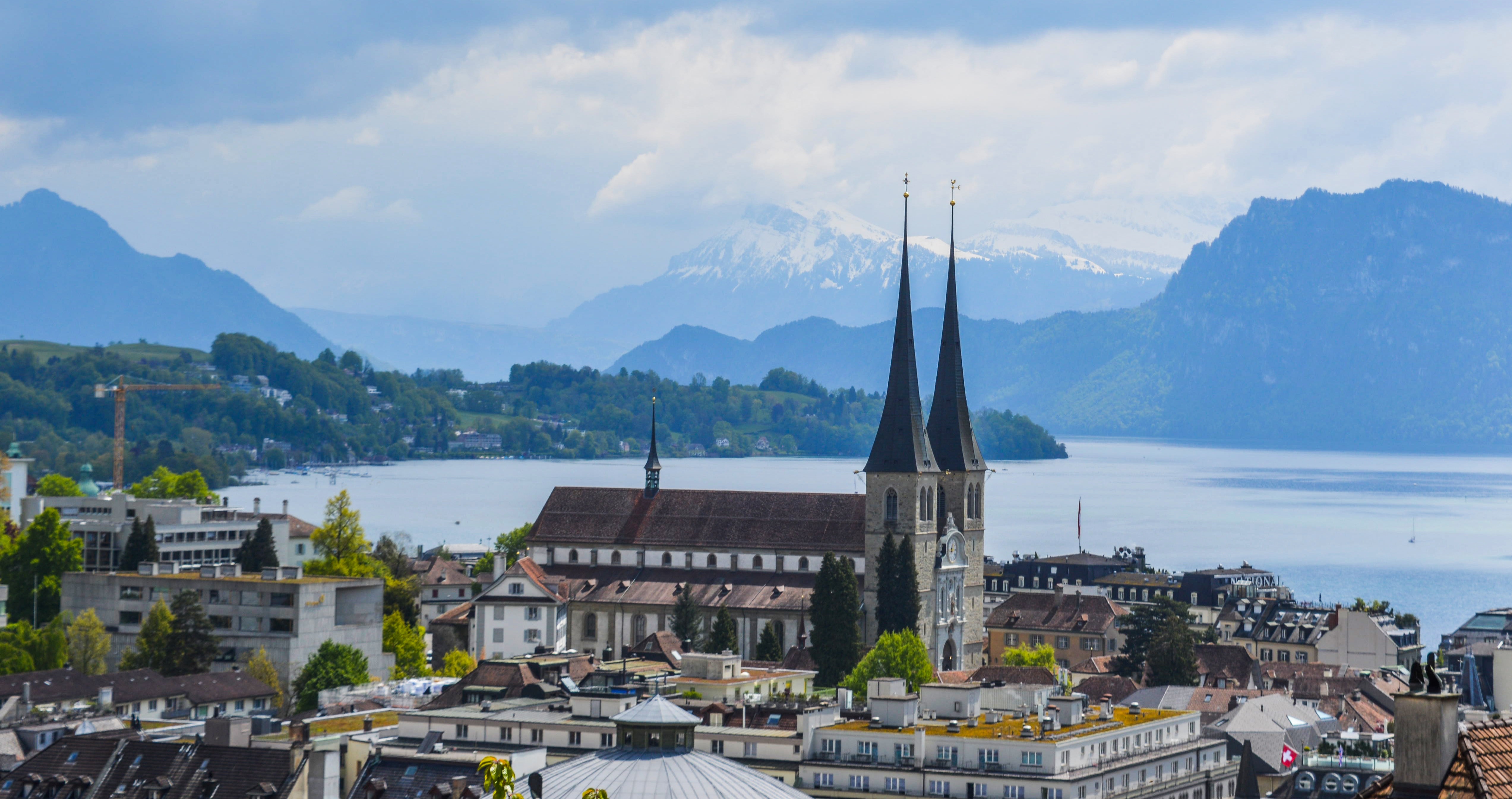 Lake Lucern Landscape Mountains Wallpapers