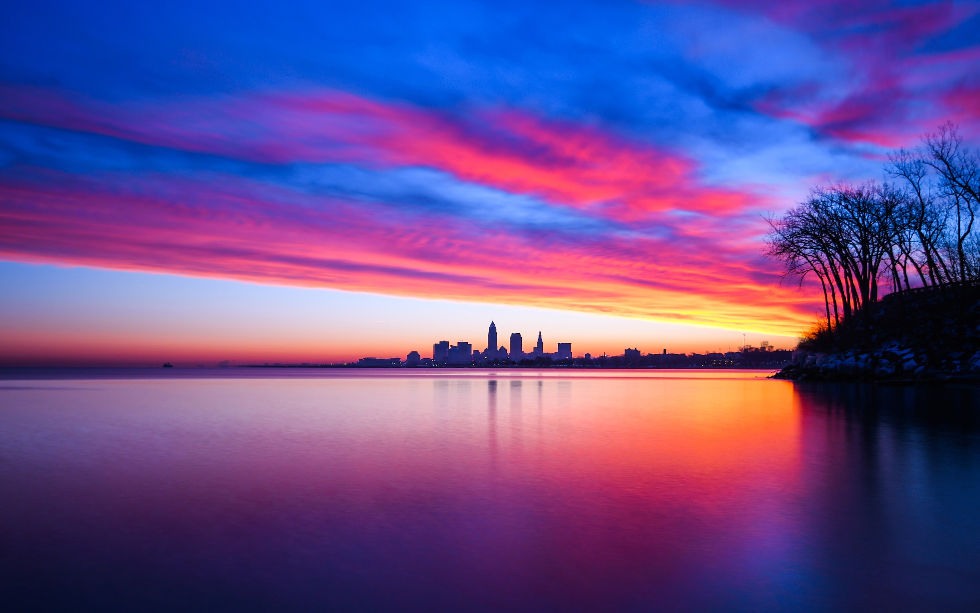 Lake Reflection Scenic Horizon Wallpapers