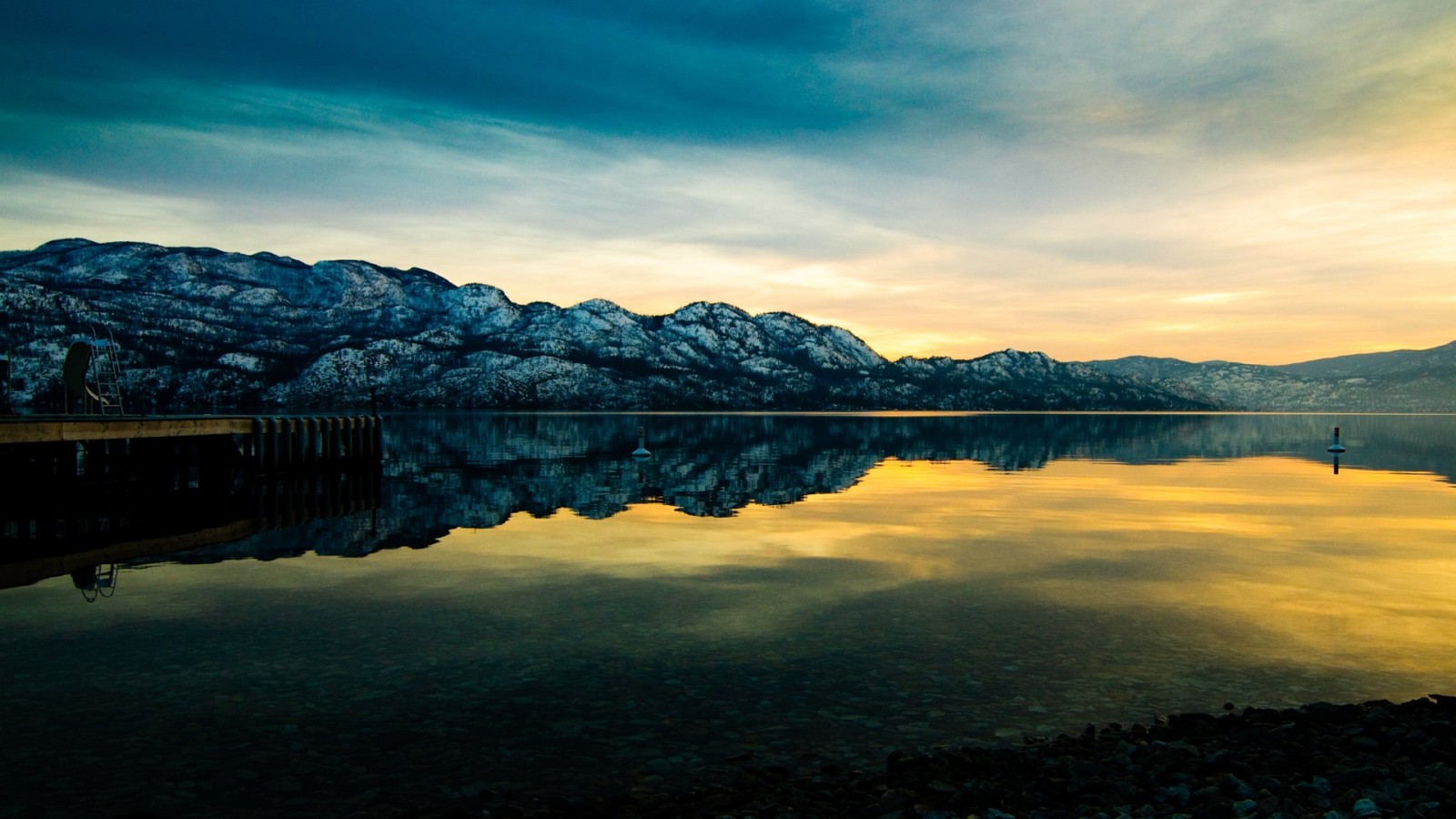 Lake Reflection Scenic Horizon Wallpapers