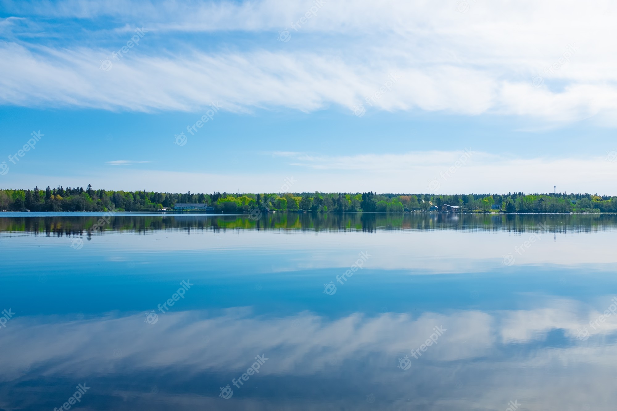 Lake Reflection Scenic Horizon Wallpapers