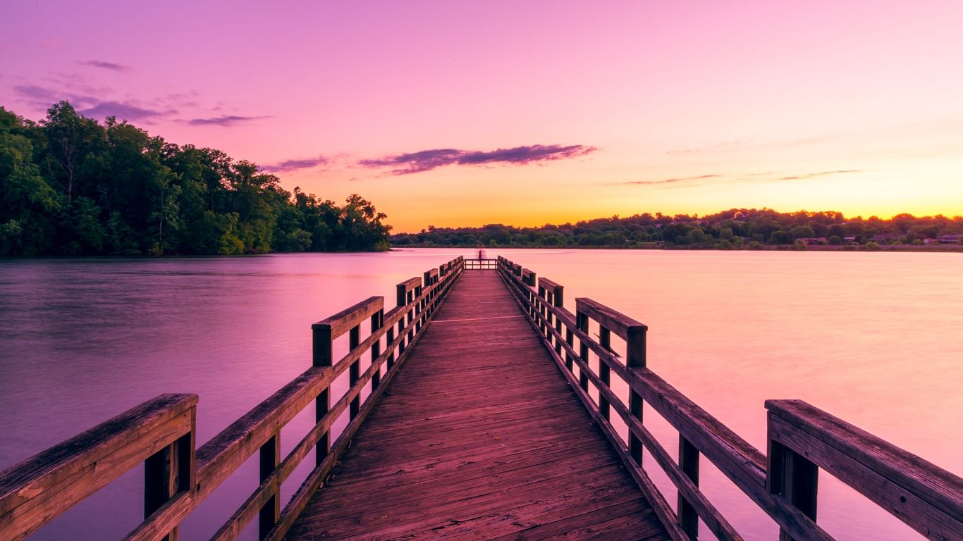 Lake Sunset Wallpapers