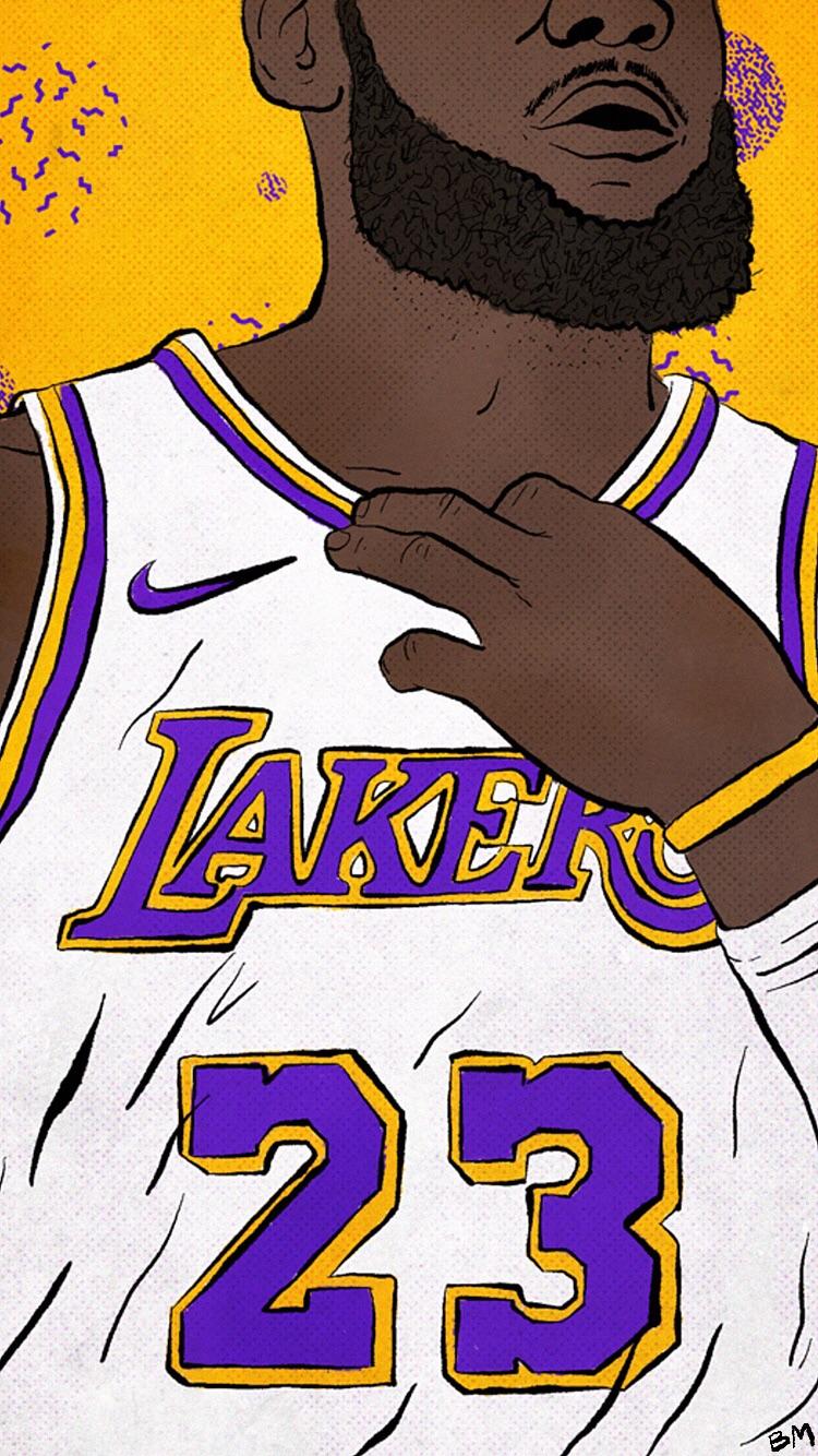 Lakers Jersey Cartoon Wallpapers