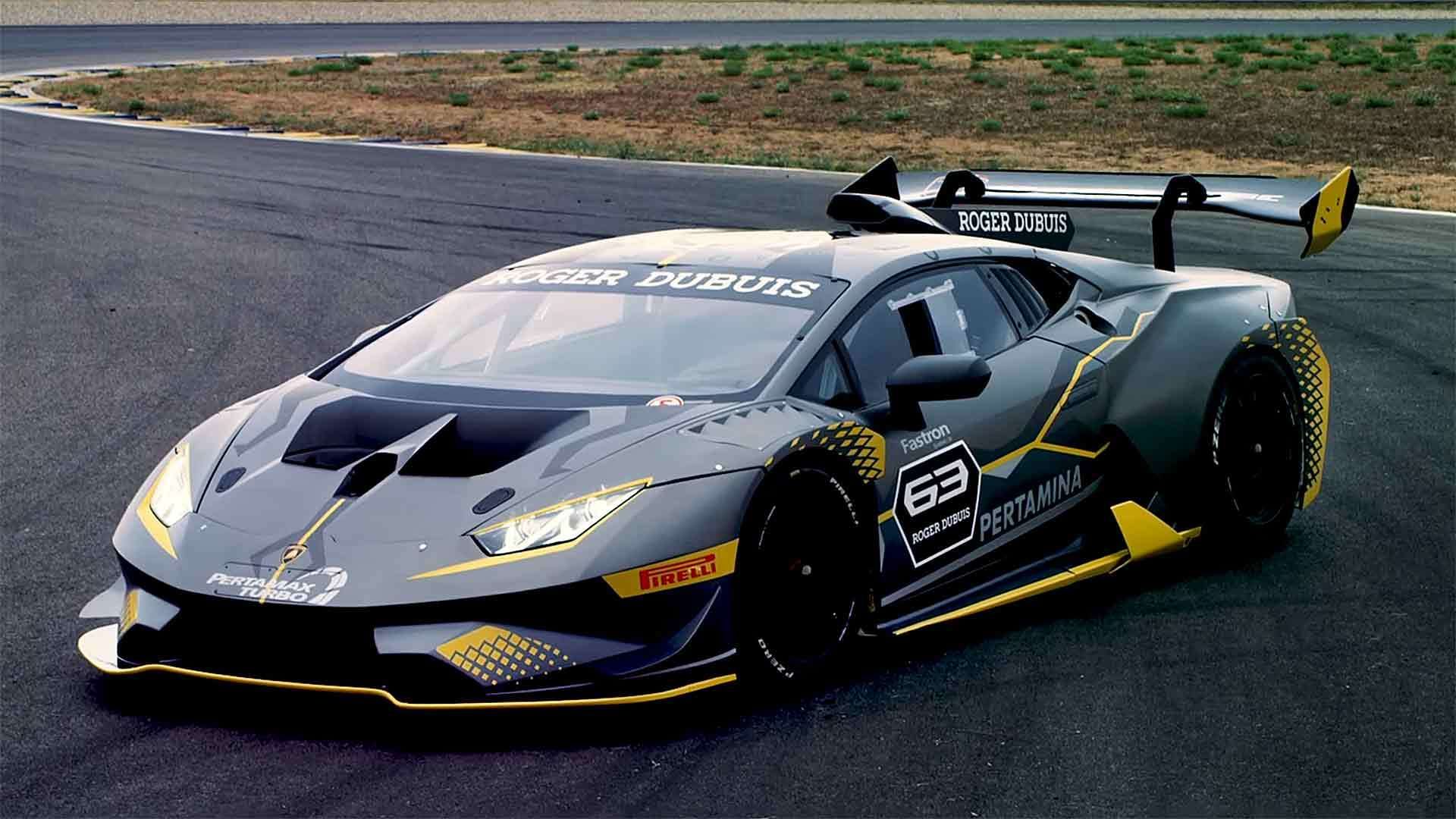 Lamborghini Huracan Super Trofeo Evo 2018 Front Wallpapers