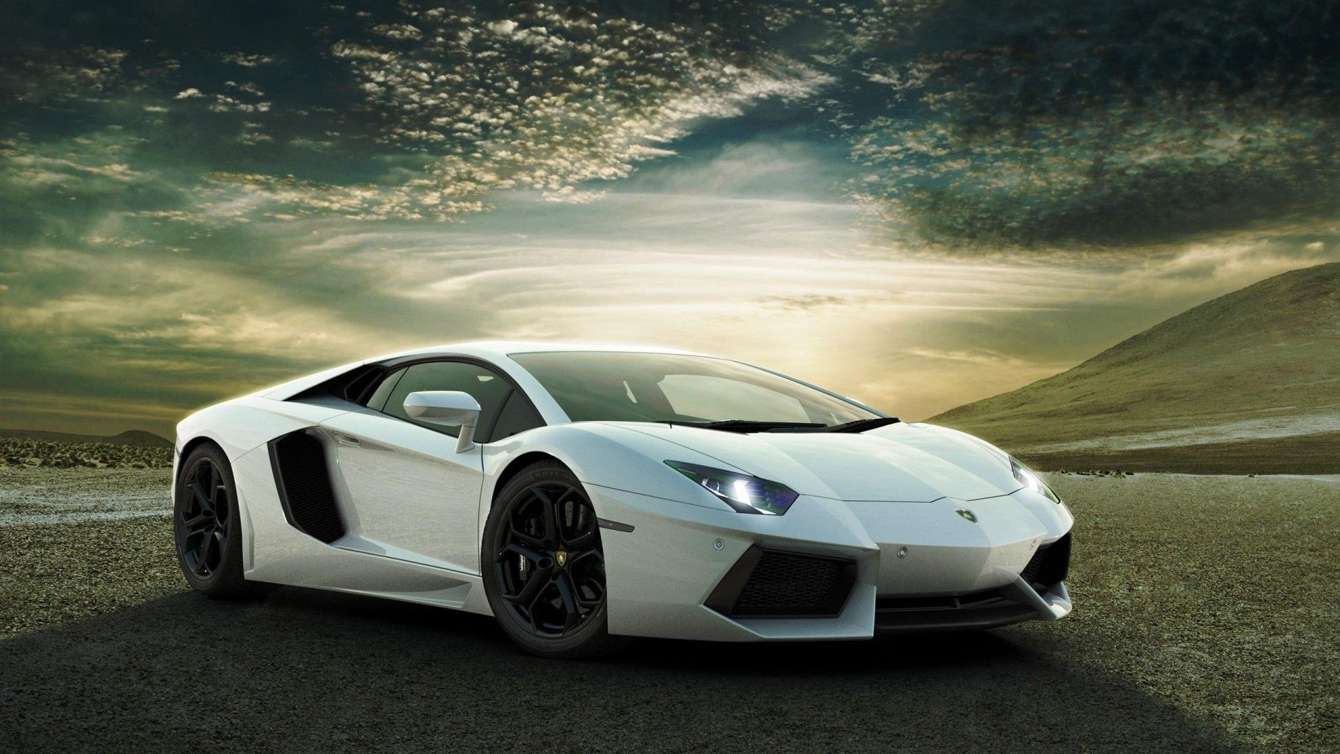 Lamborghini White Background