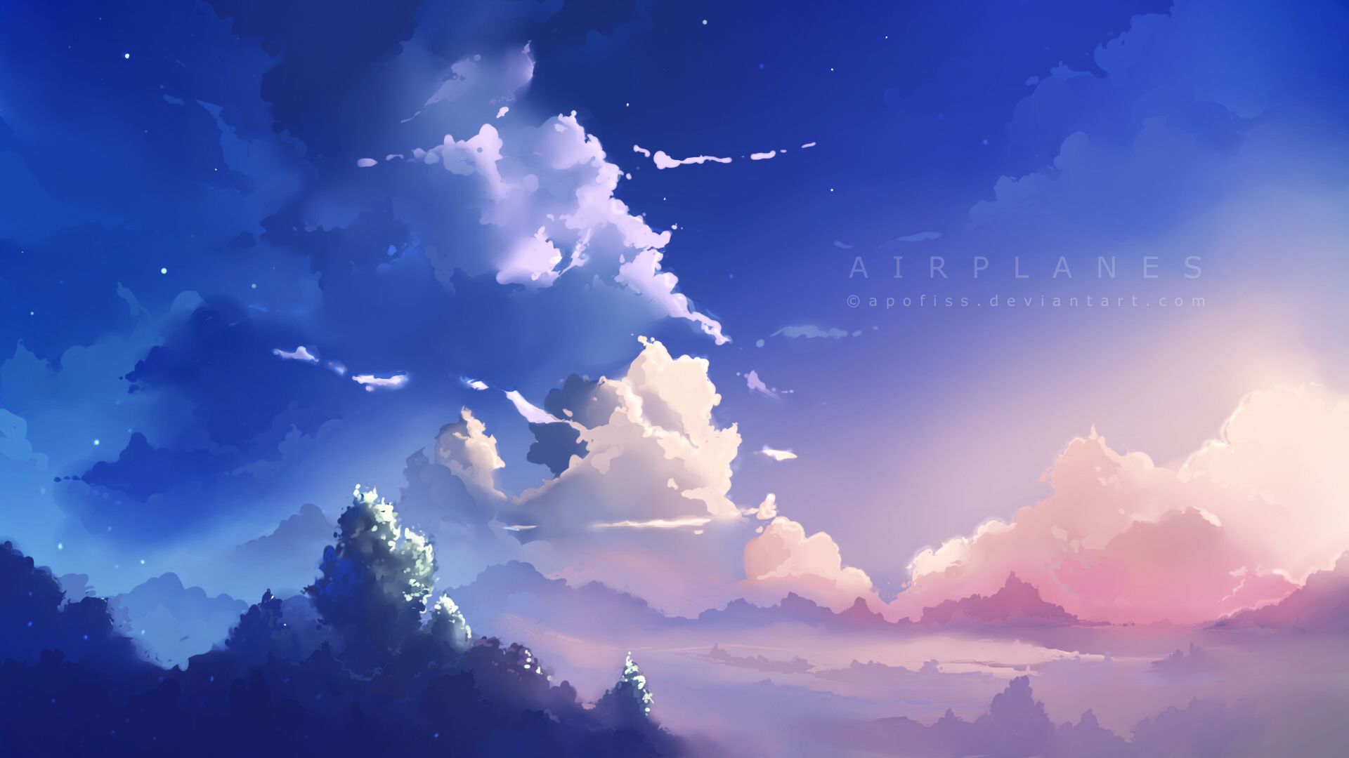 Landscape Art Draw Wallpapers