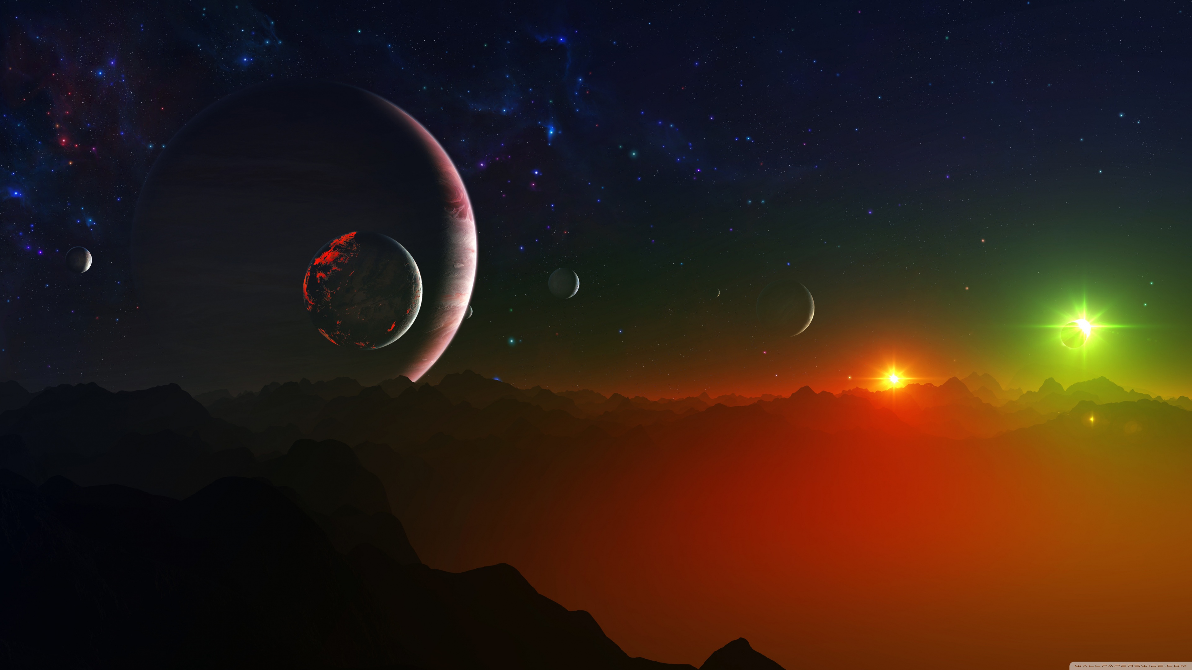 Landscape Eclipse 4K Wallpapers