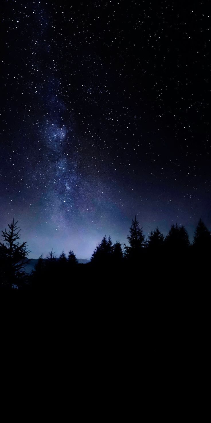 Landscape Night Moon Stars Wallpapers