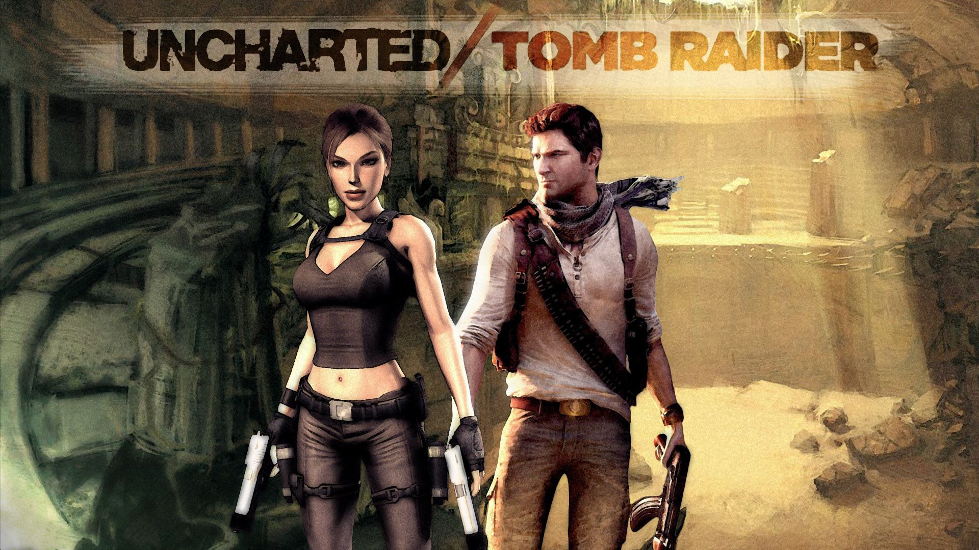 Lara Croft And Nathan Drake Wallpapers