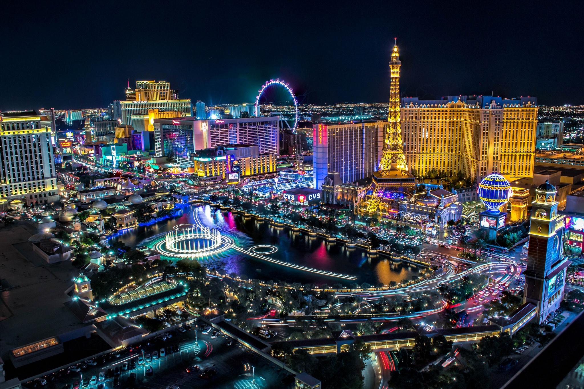 Las Vegas Buildings Lights Wallpapers