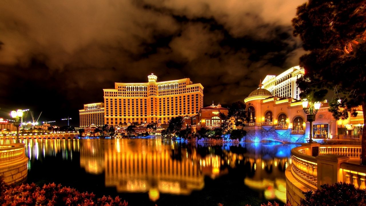 Las Vegas Buildings Lights Wallpapers