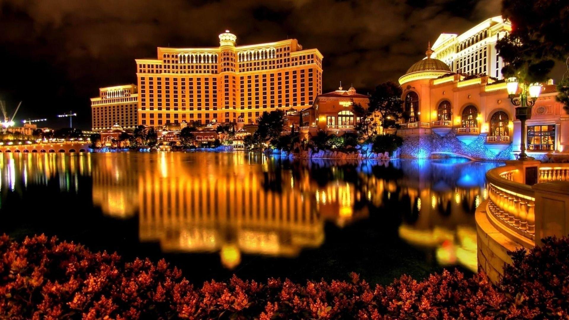 Las Vegas Buildings Lights Wallpapers