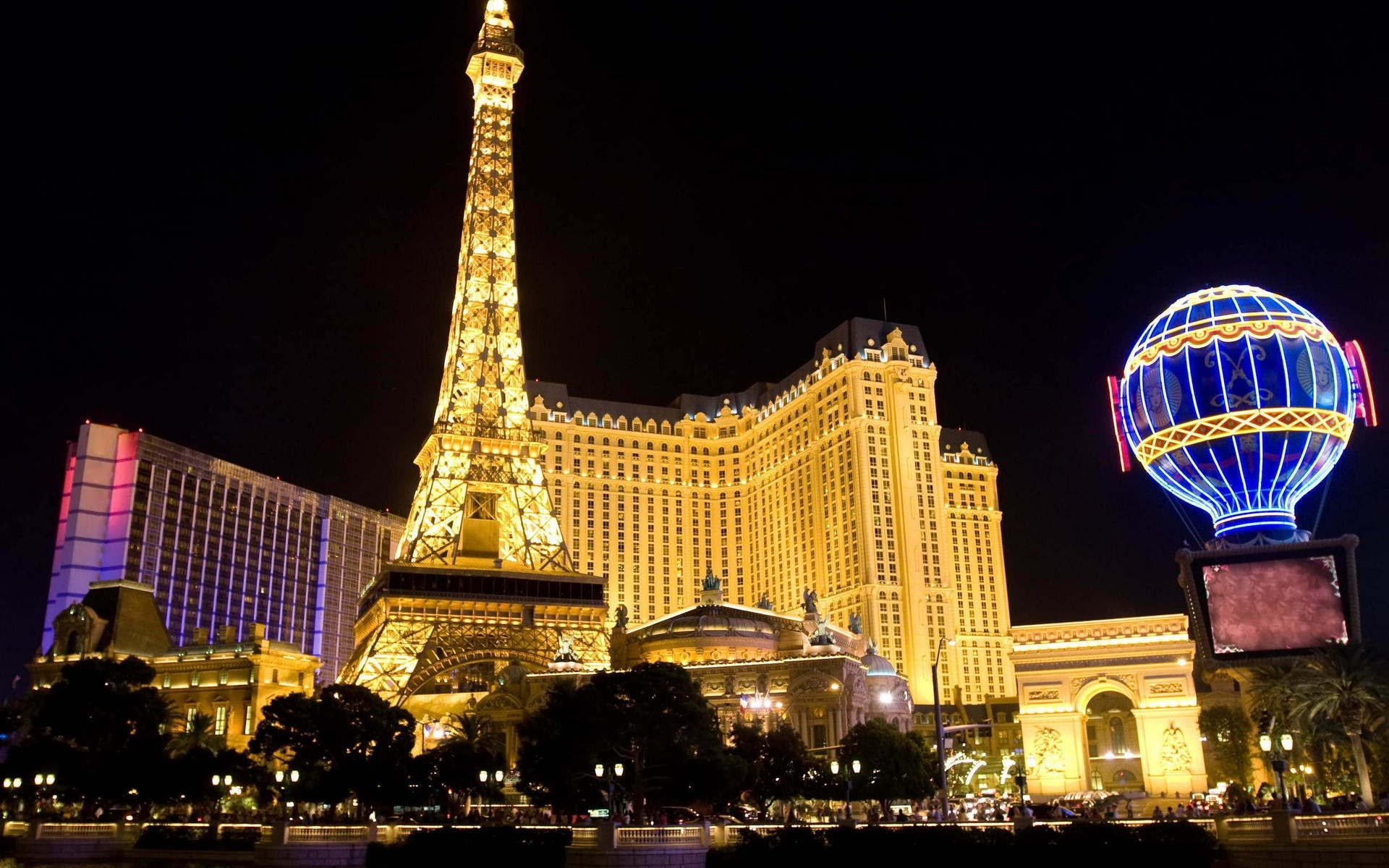 Las Vegas Buildings Lights Wallpapers