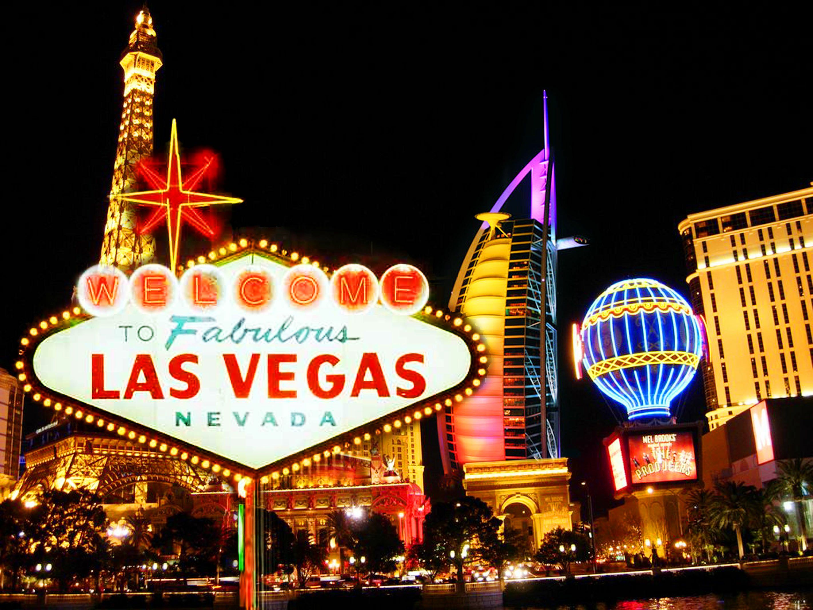 Las Vegas Buildings Lights Wallpapers