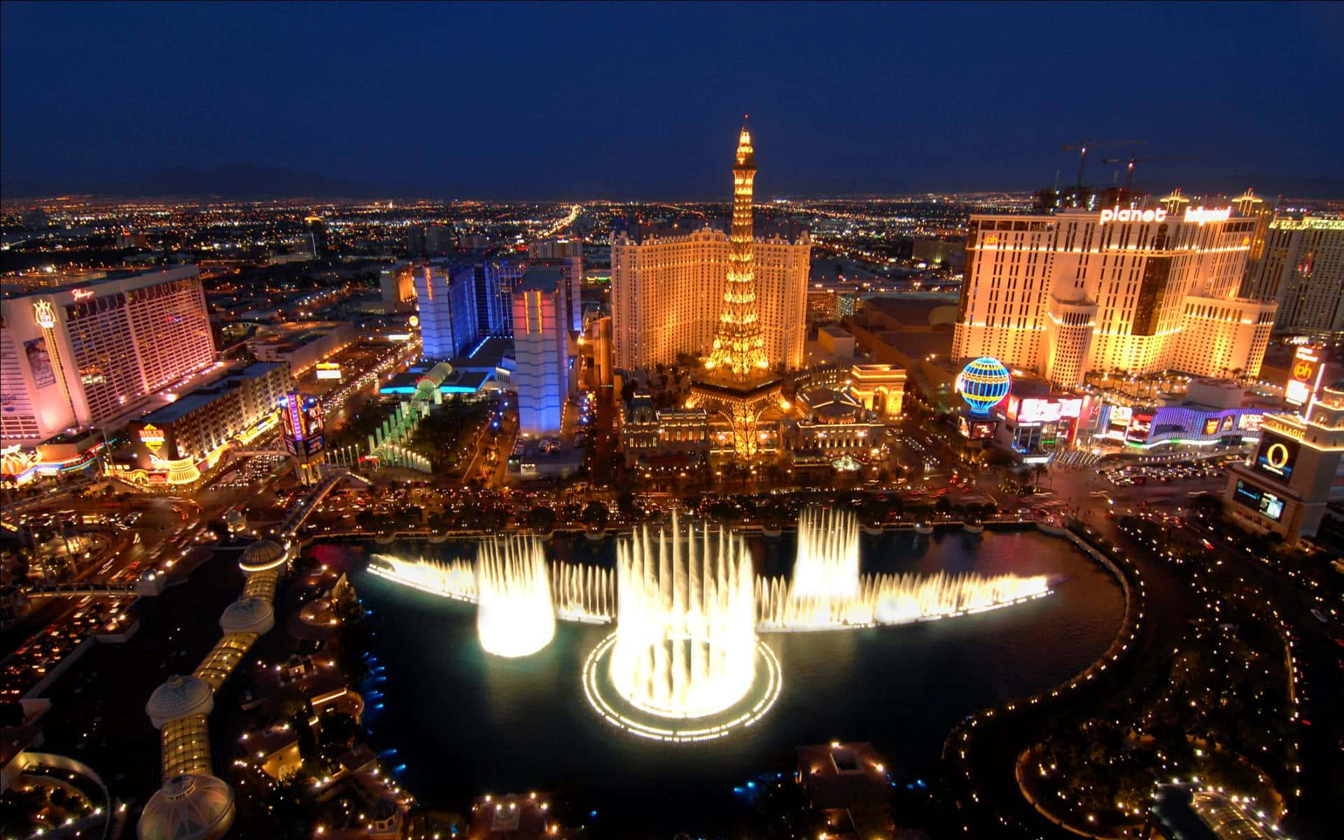 Las Vegas Buildings Lights Wallpapers