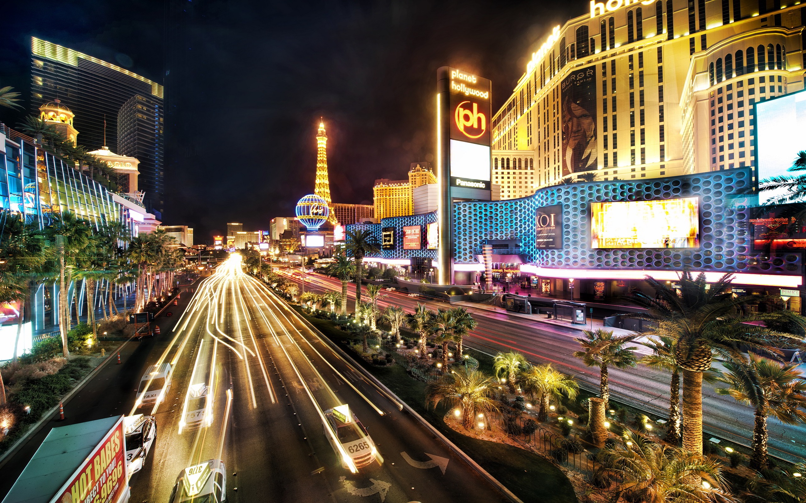 Las Vegas Buildings Lights Wallpapers