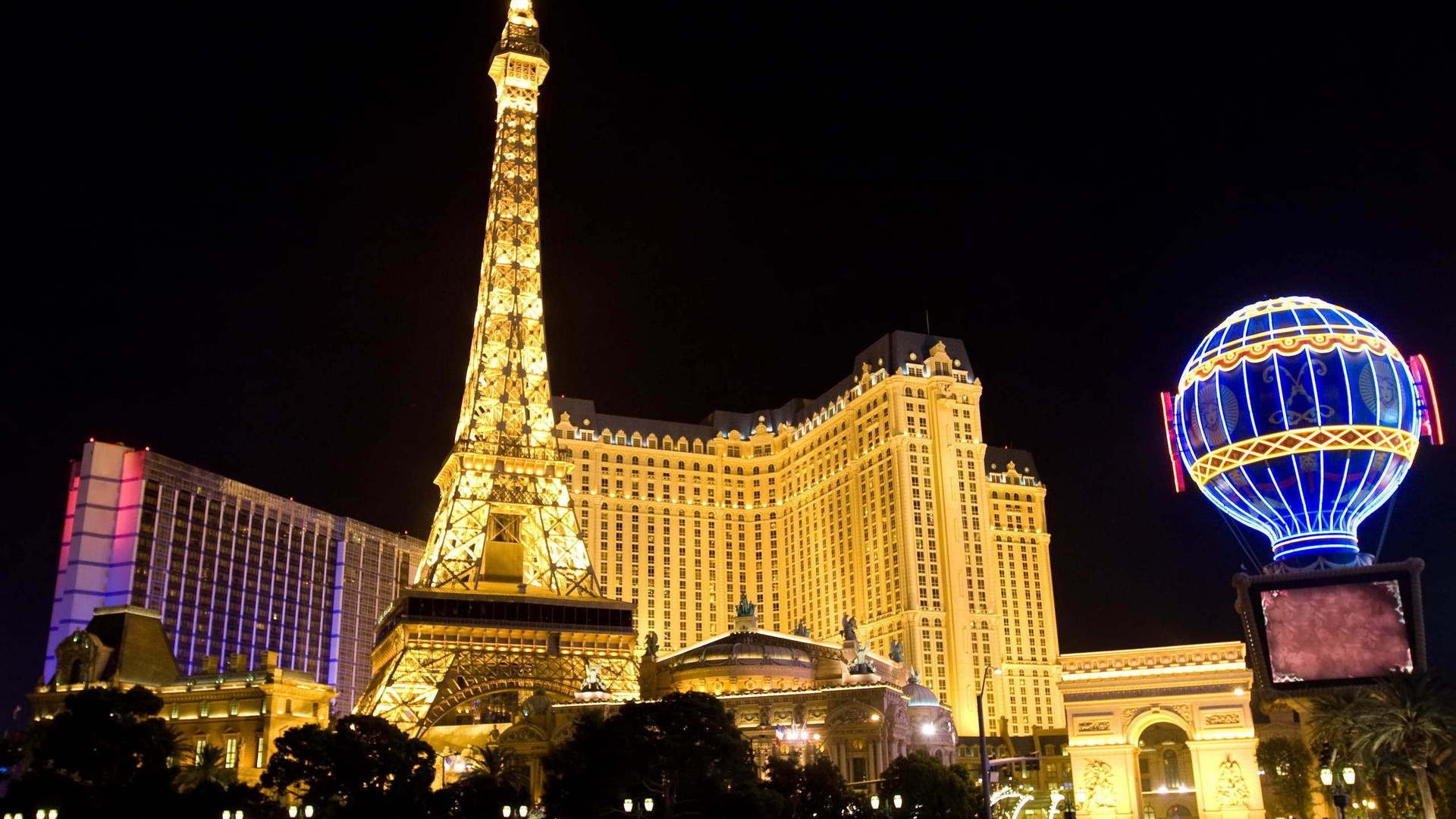 Las Vegas Buildings Lights Wallpapers