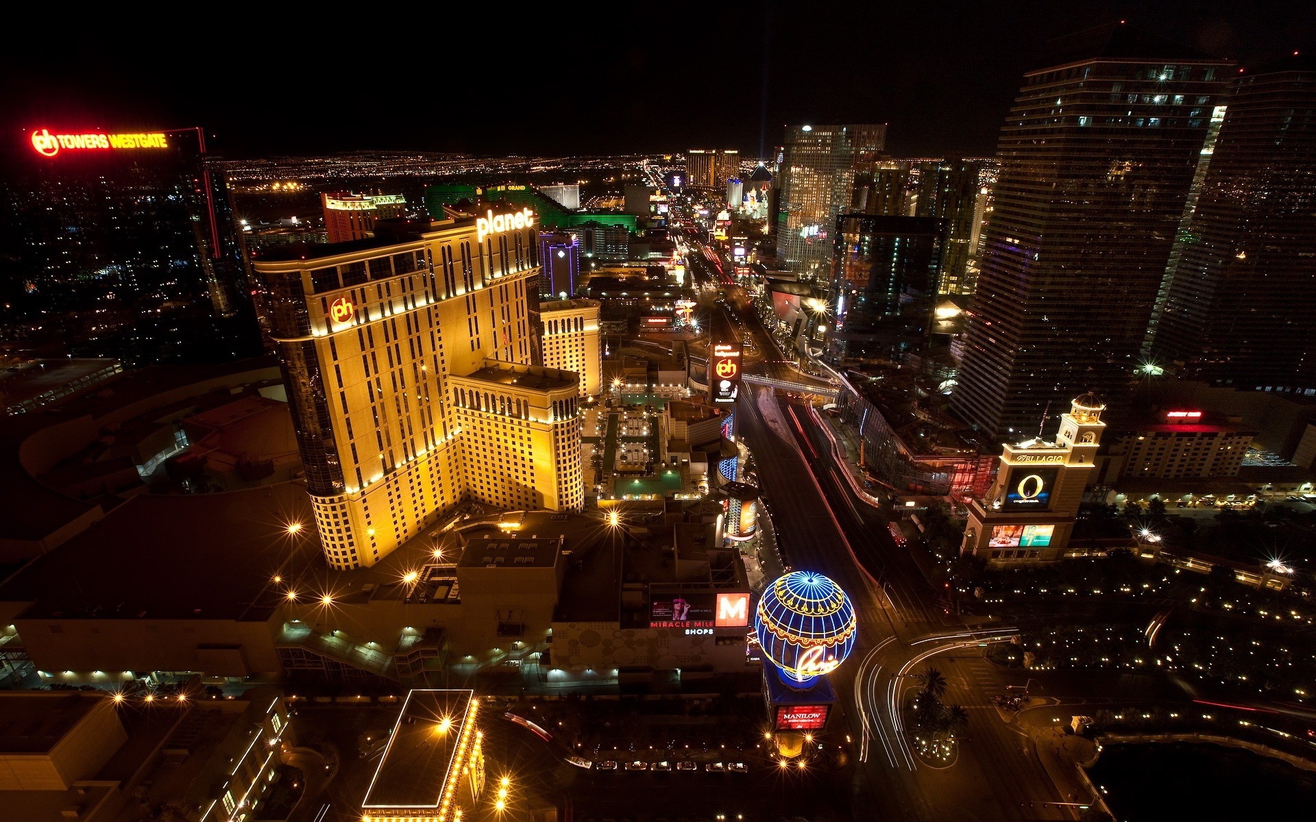 Las Vegas Buildings Lights Wallpapers