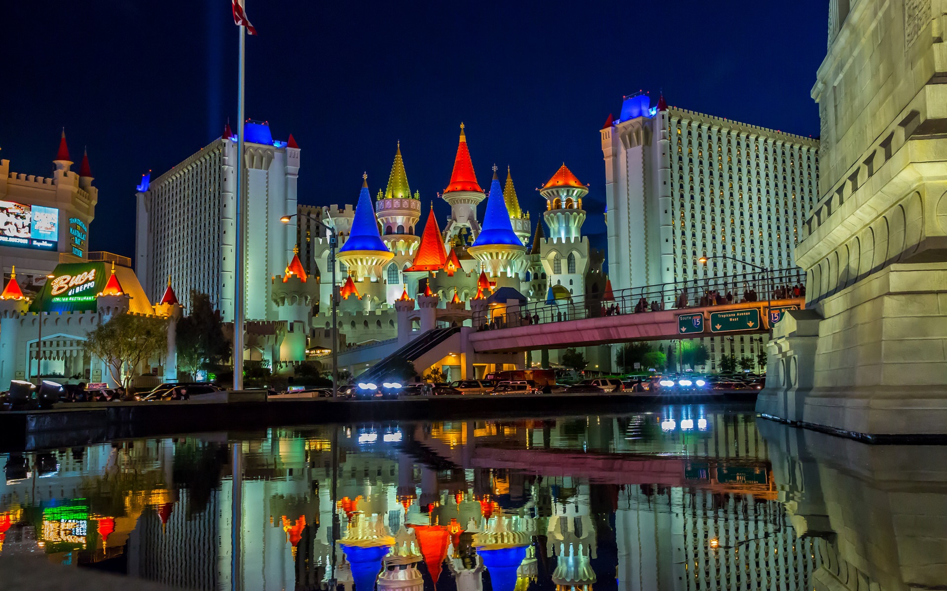 Las Vegas Buildings Lights Wallpapers