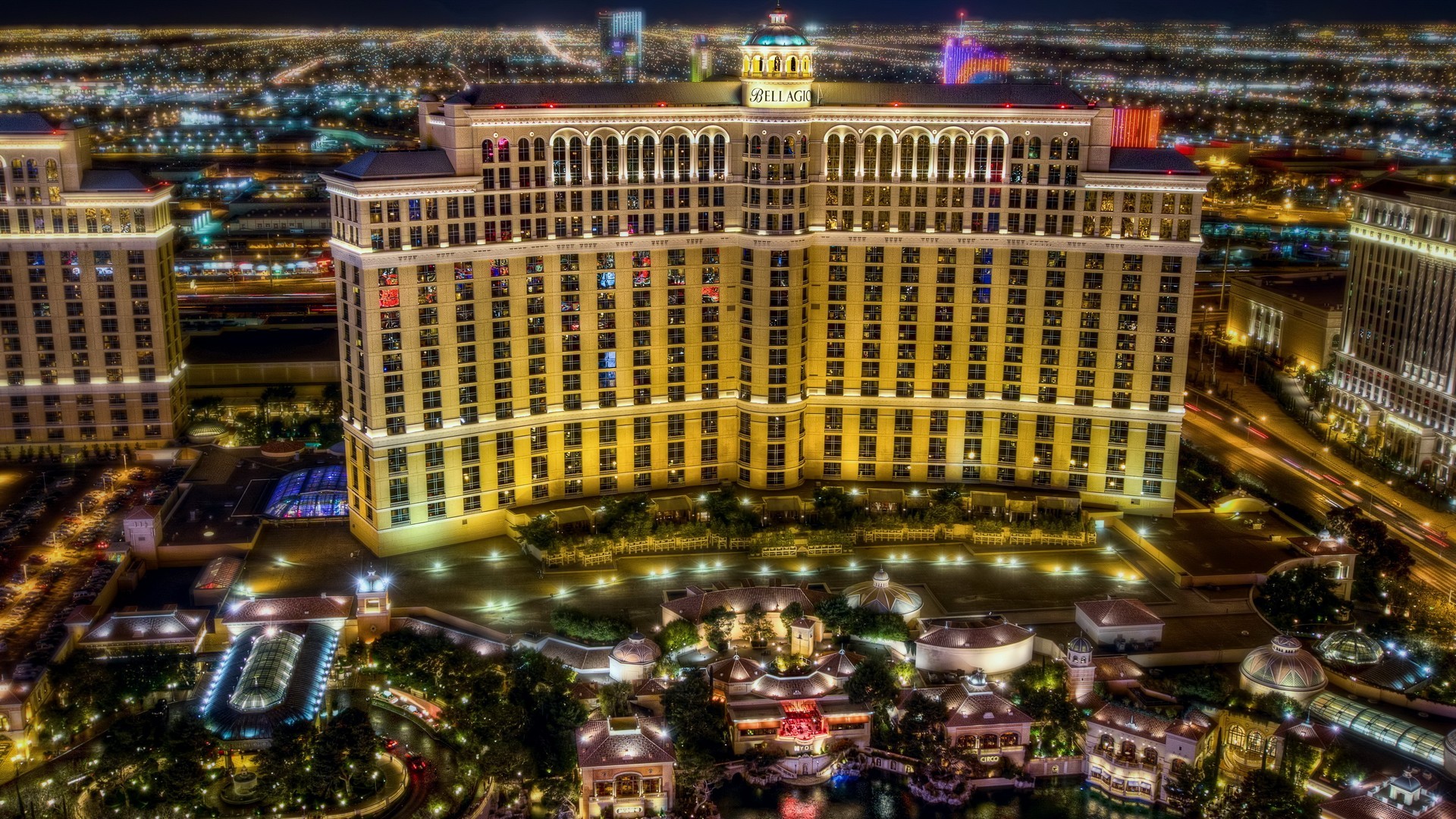 Las Vegas Buildings Lights Wallpapers