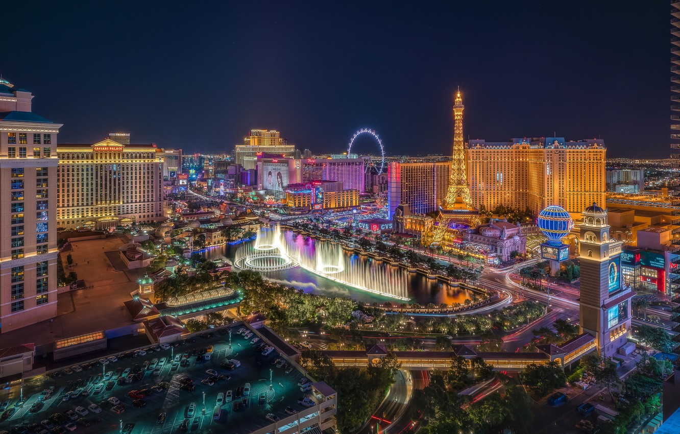 Las Vegas Buildings Lights Wallpapers